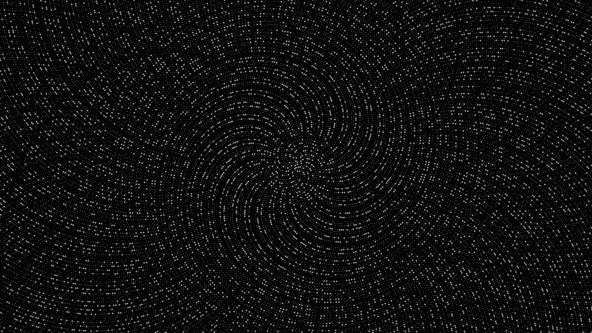 Monochrome spiral pattern of dots HD Wallpaper