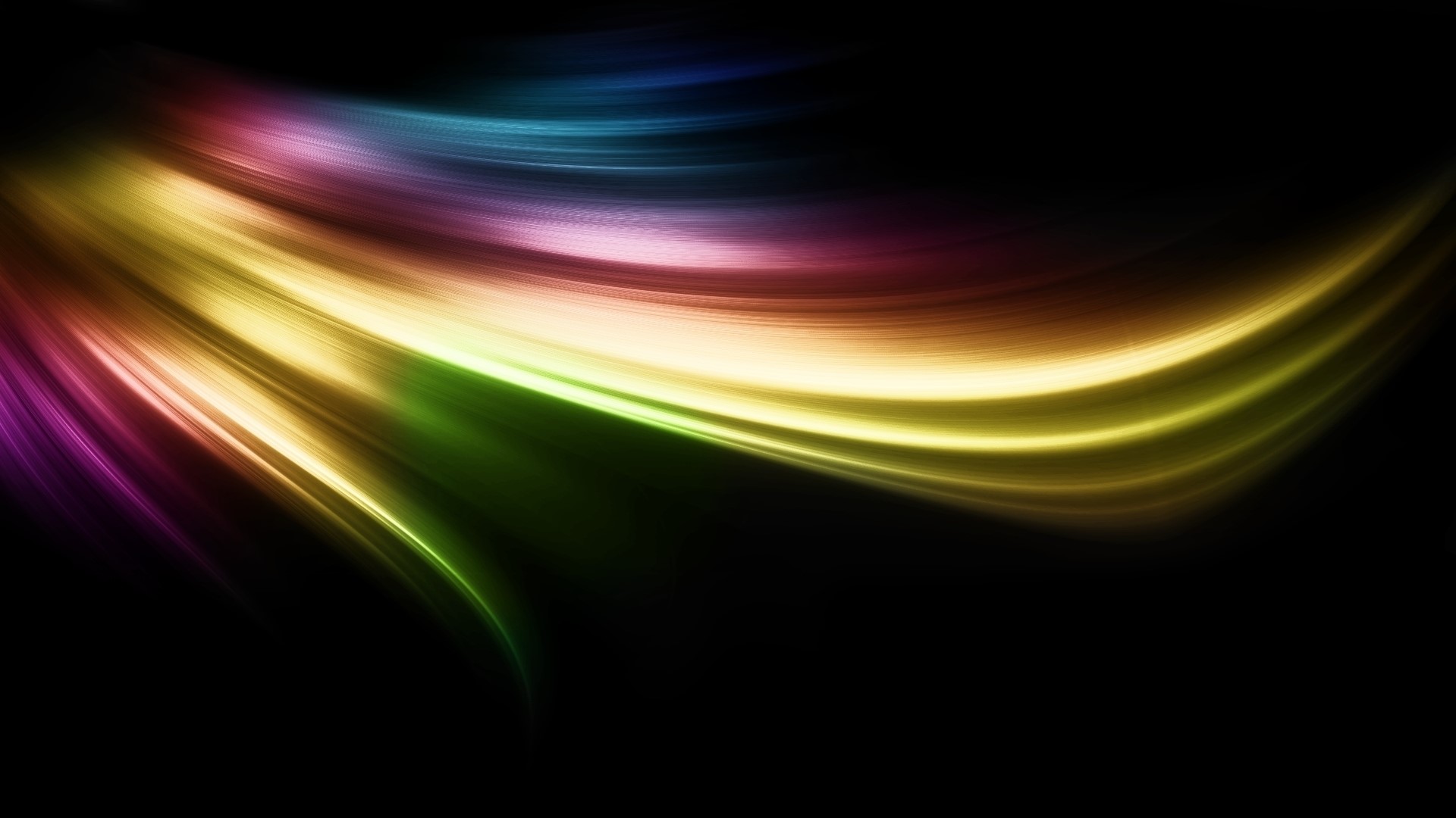 Colorful Abstract Rainbow Light Streaks HD Wallpaper