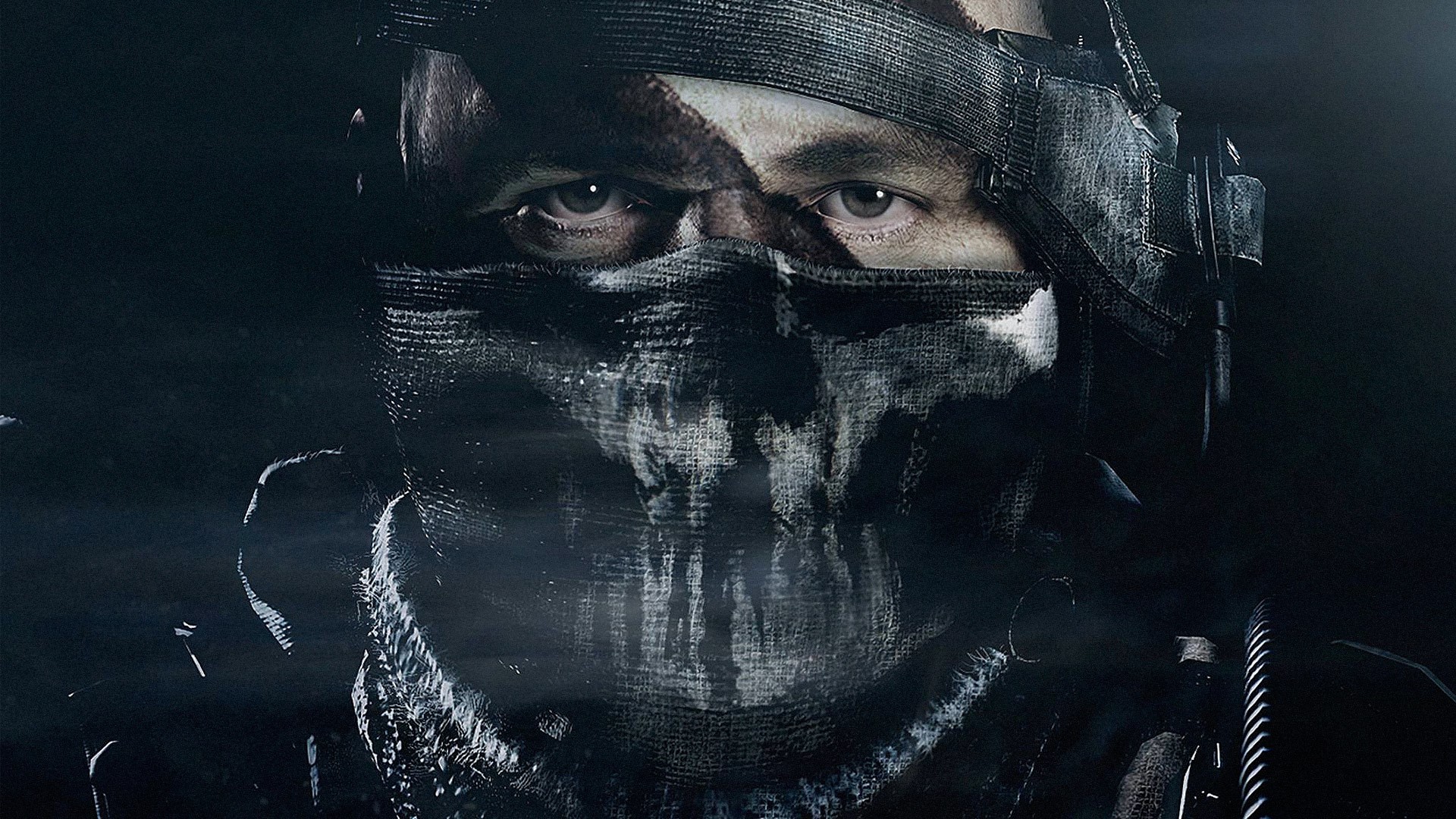 Soldier from Call of Duty: Ghosts wearing a skull mask HD Wallpaper
