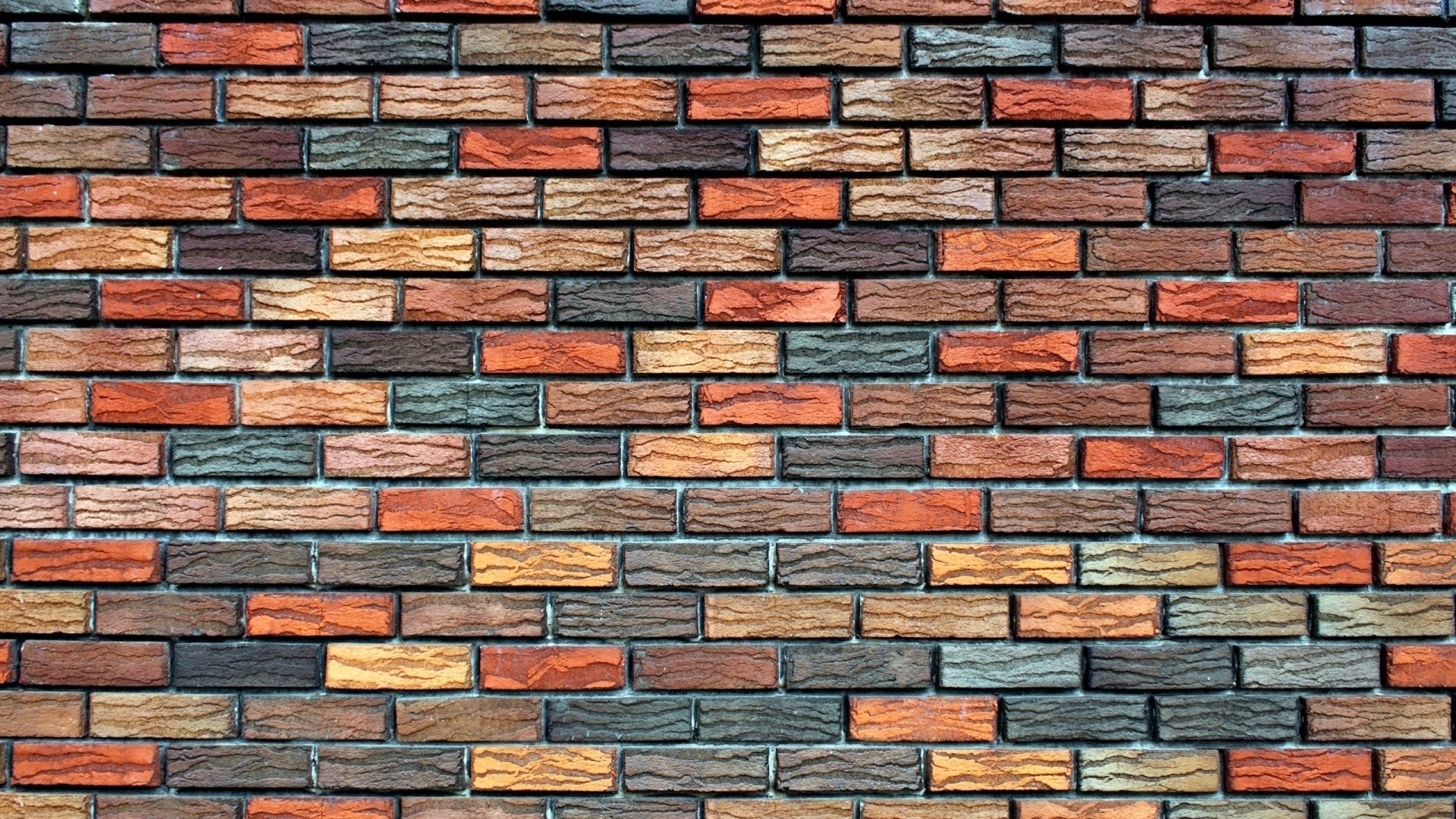 Colorful Bricks Texture Background Wall HD Wallpaper