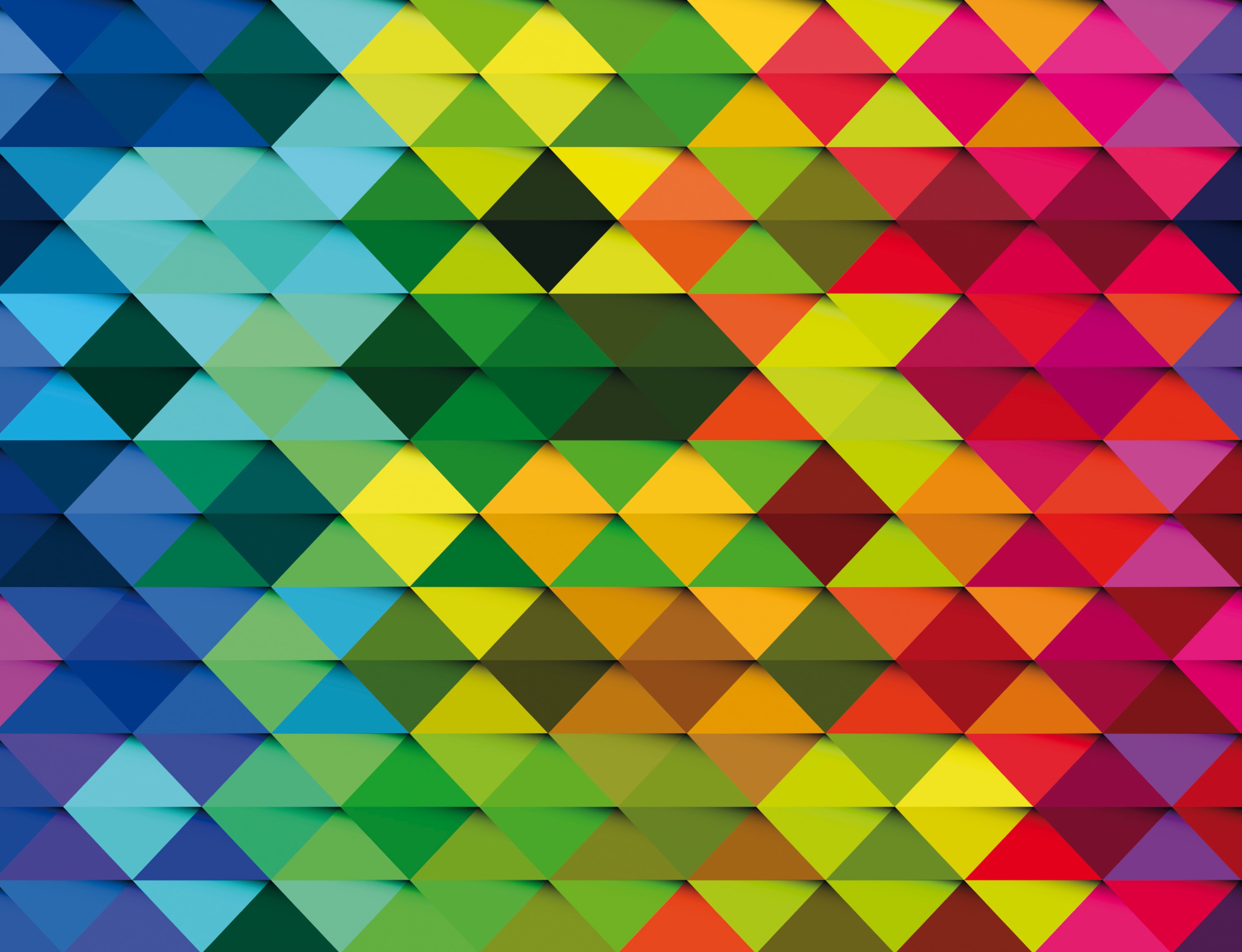 Colorful abstract geometric triangle pattern background HD Wallpaper