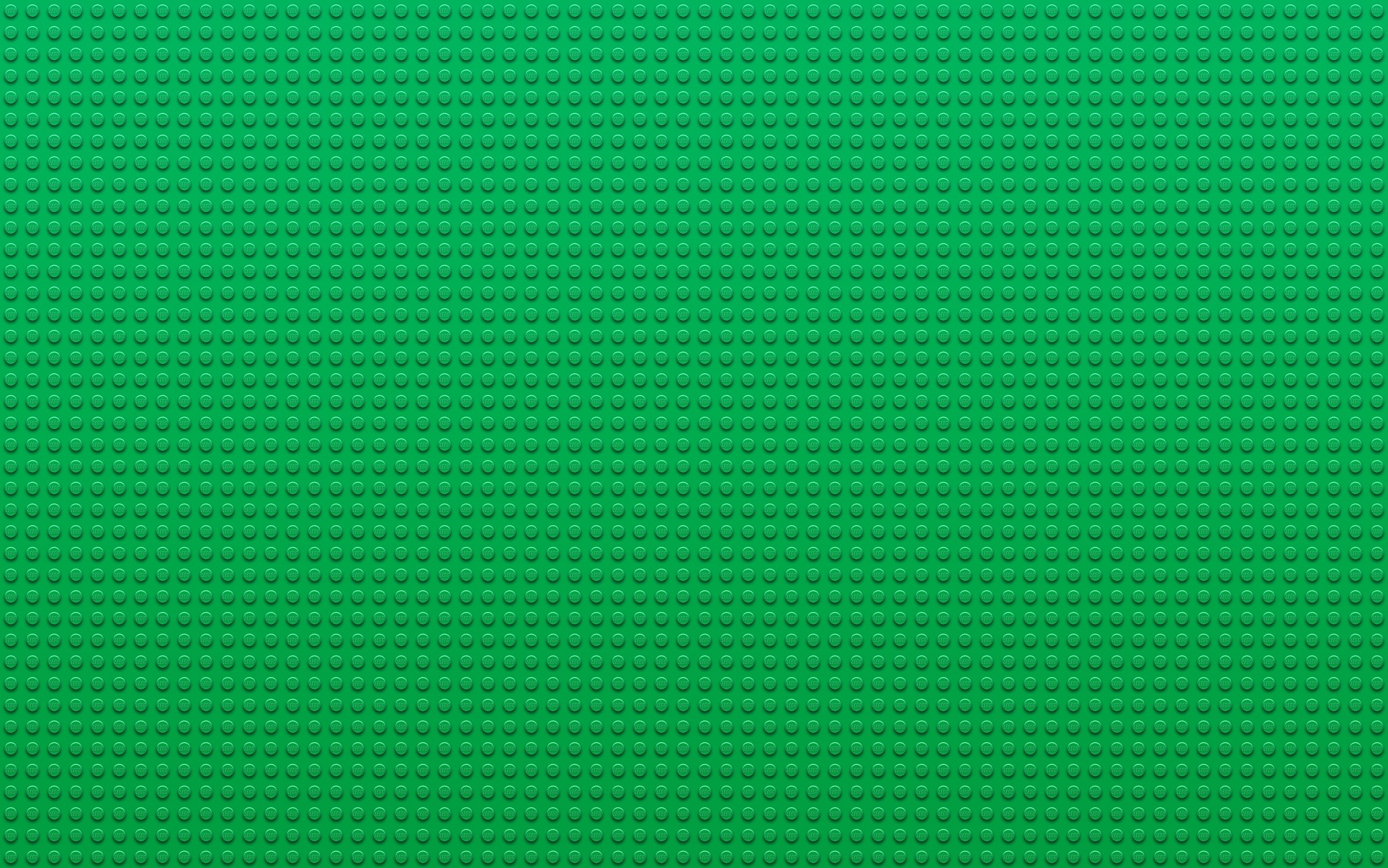 Green Lego base plate with circular studs HD Wallpaper