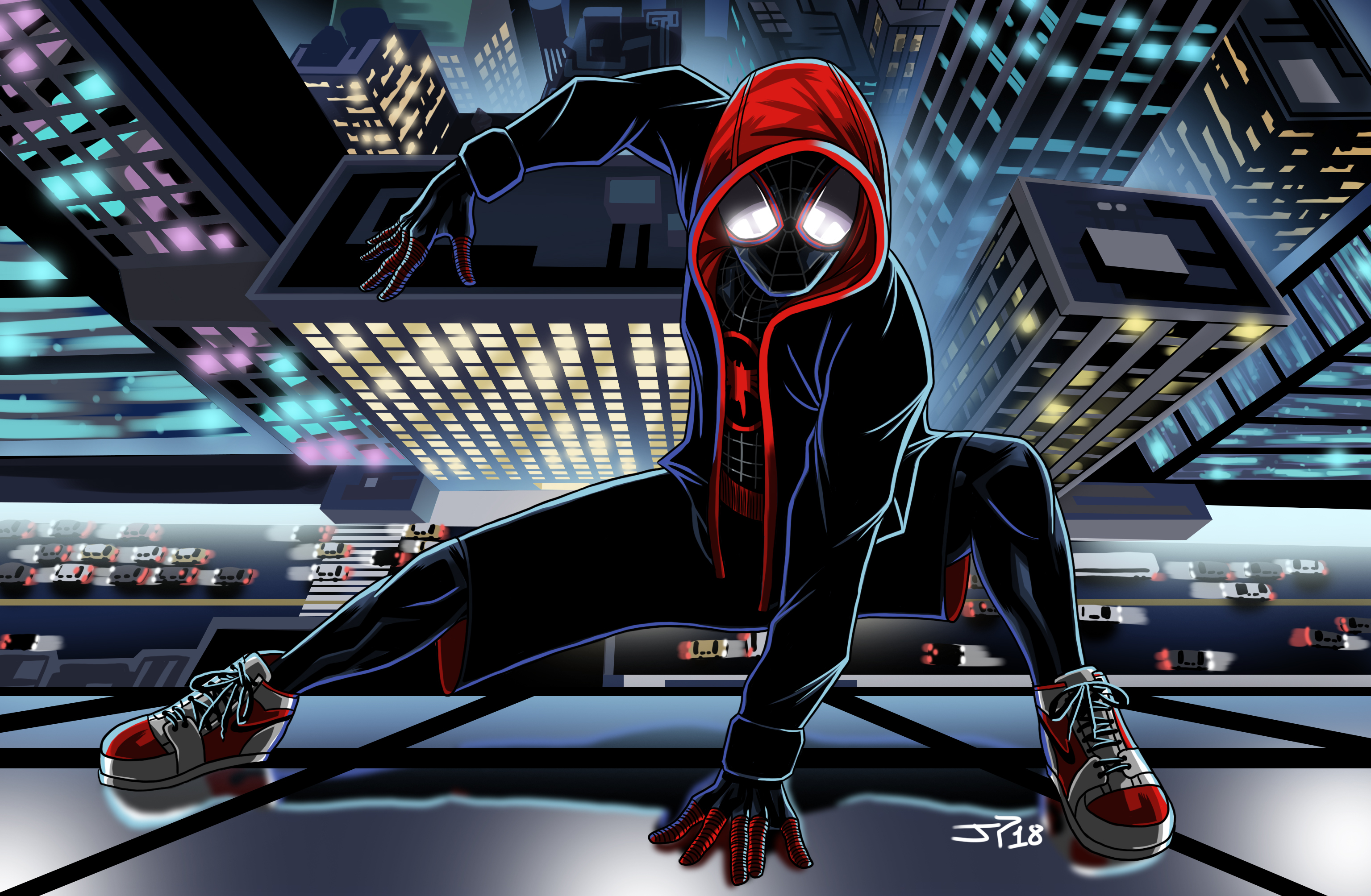 Miles Morales from Spider-Man: Into the Spider-Verse HD Wallpaper