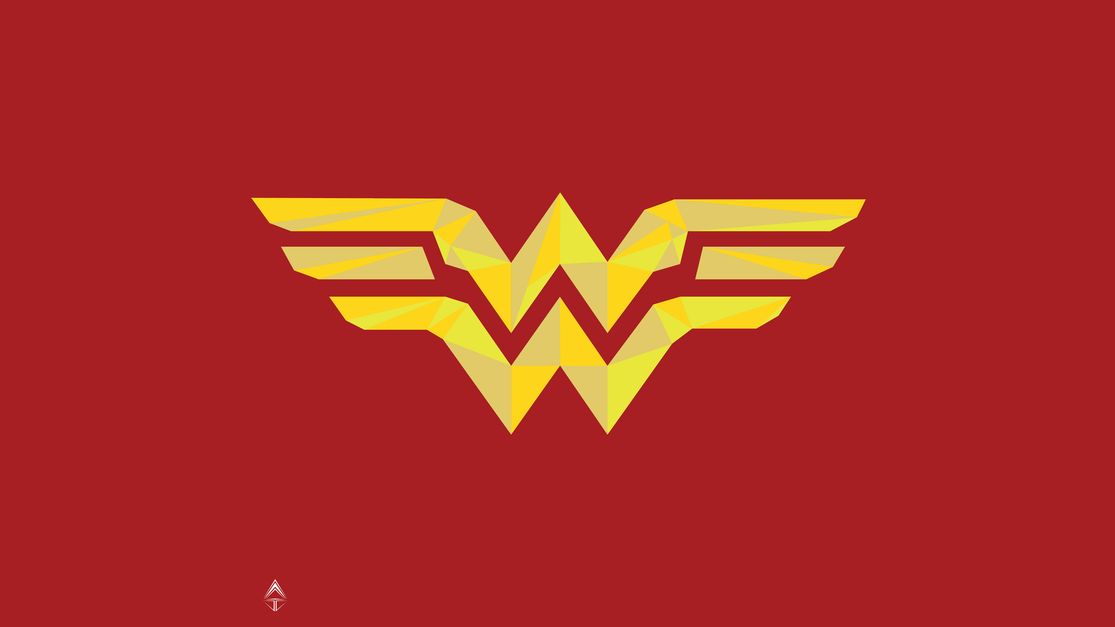 Wonder Woman logo artwork HD Wallpaper