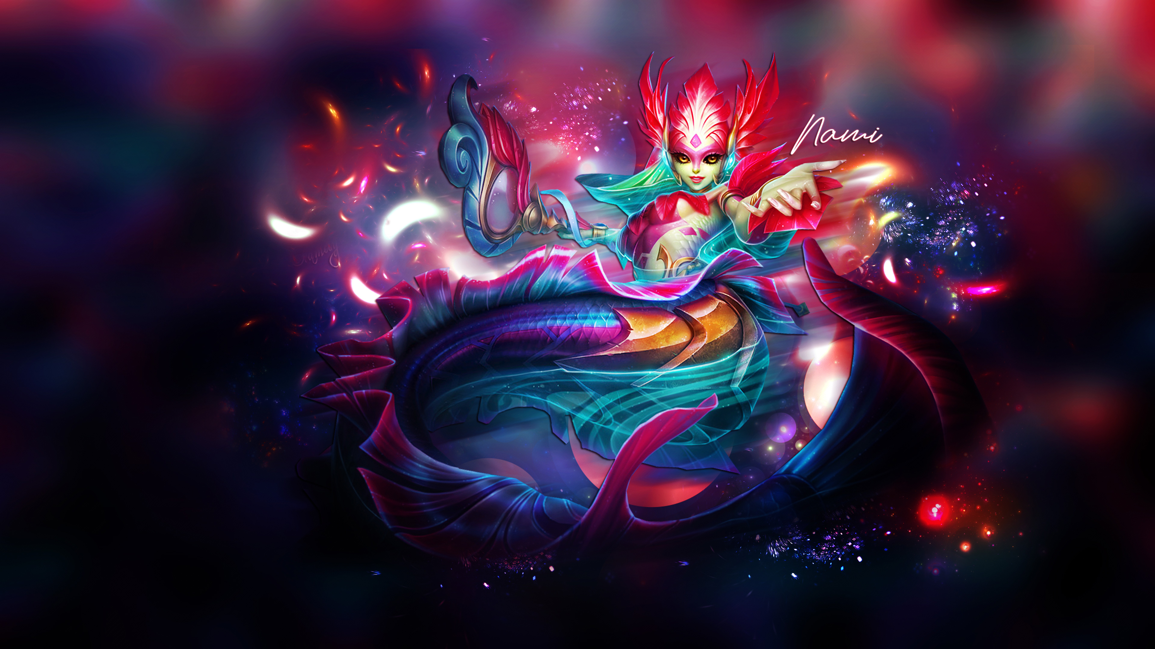Nami from League of Legends 4K HD Wallpaper