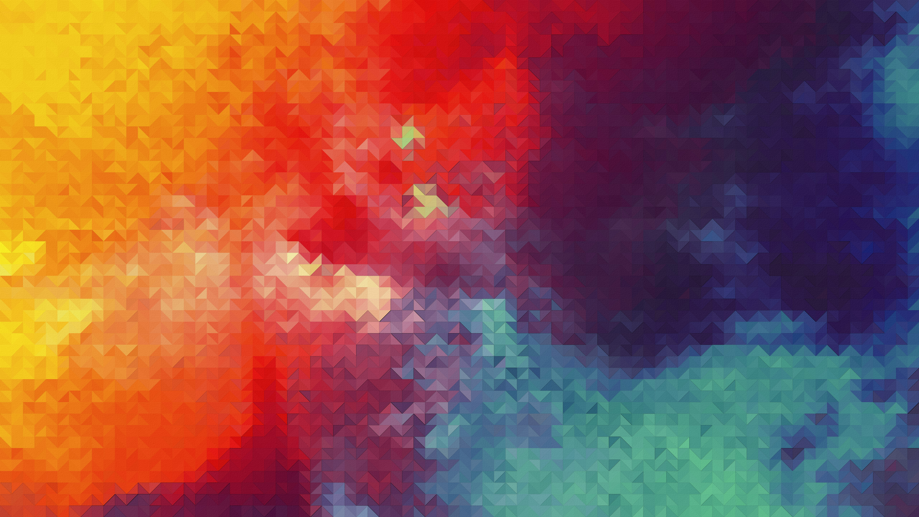 Abstract digital art with triangles HD Wallpaper
