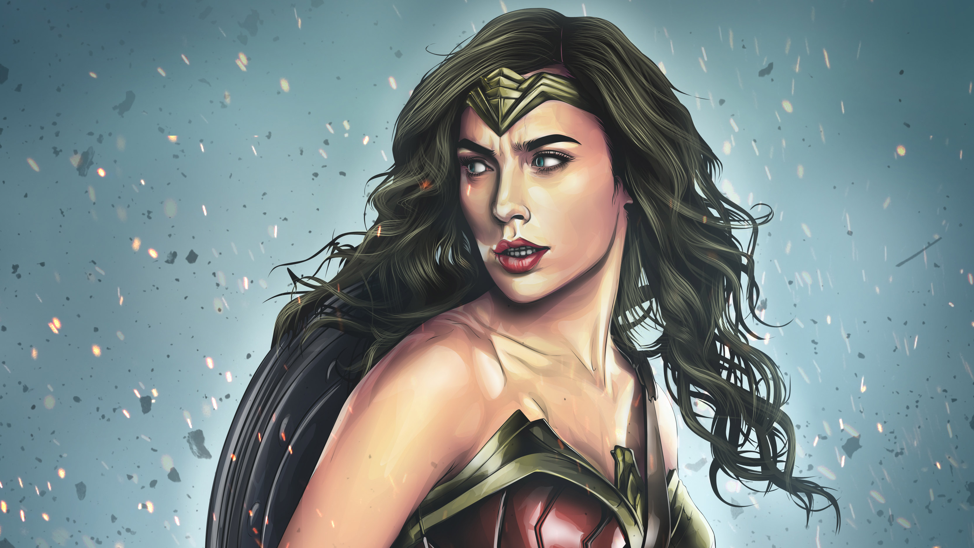 Wonder Woman from DC Comics 4K artwork HD Wallpaper