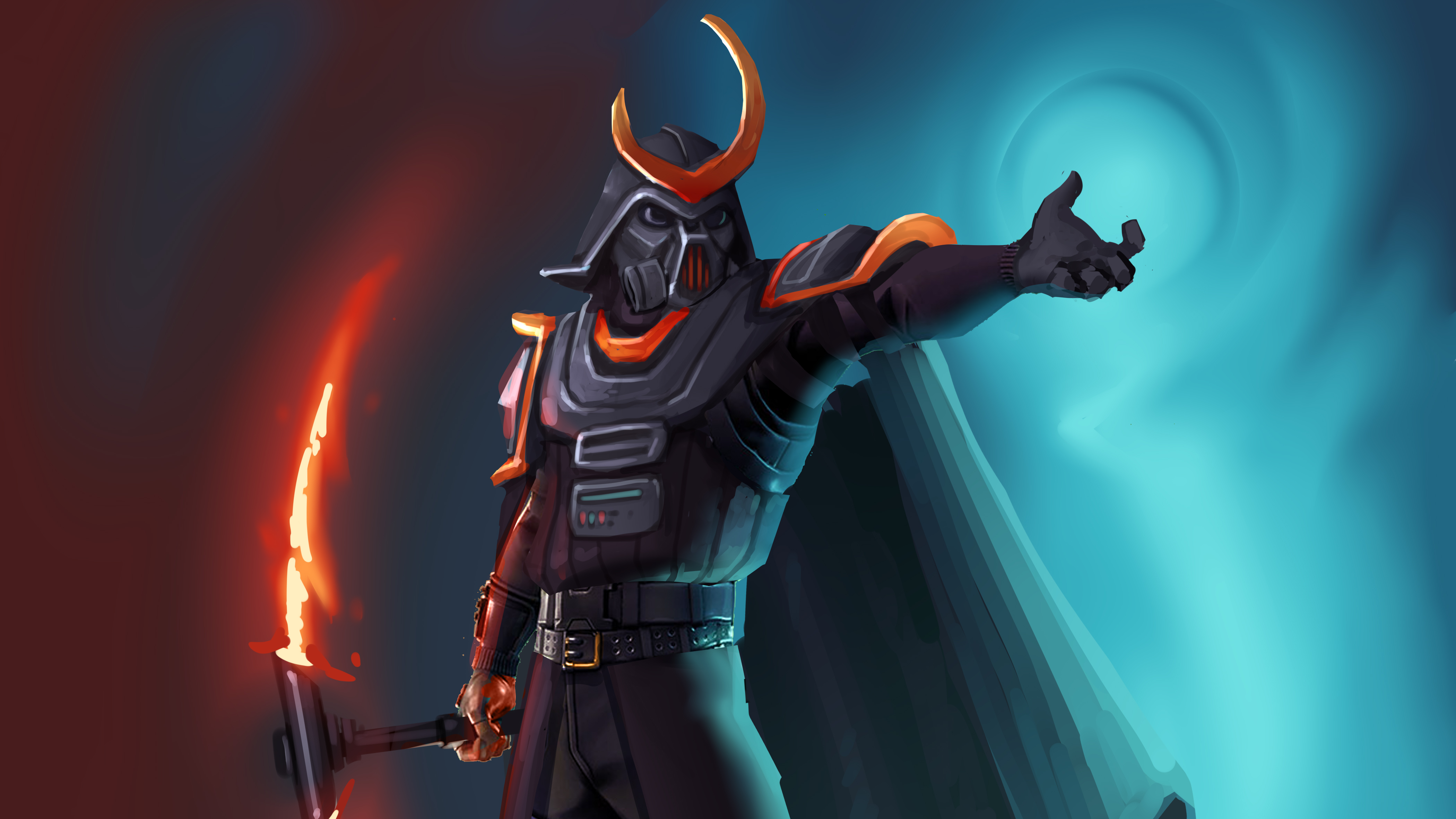 Darth Vader Samurai skin from Fortnite HD Wallpaper
