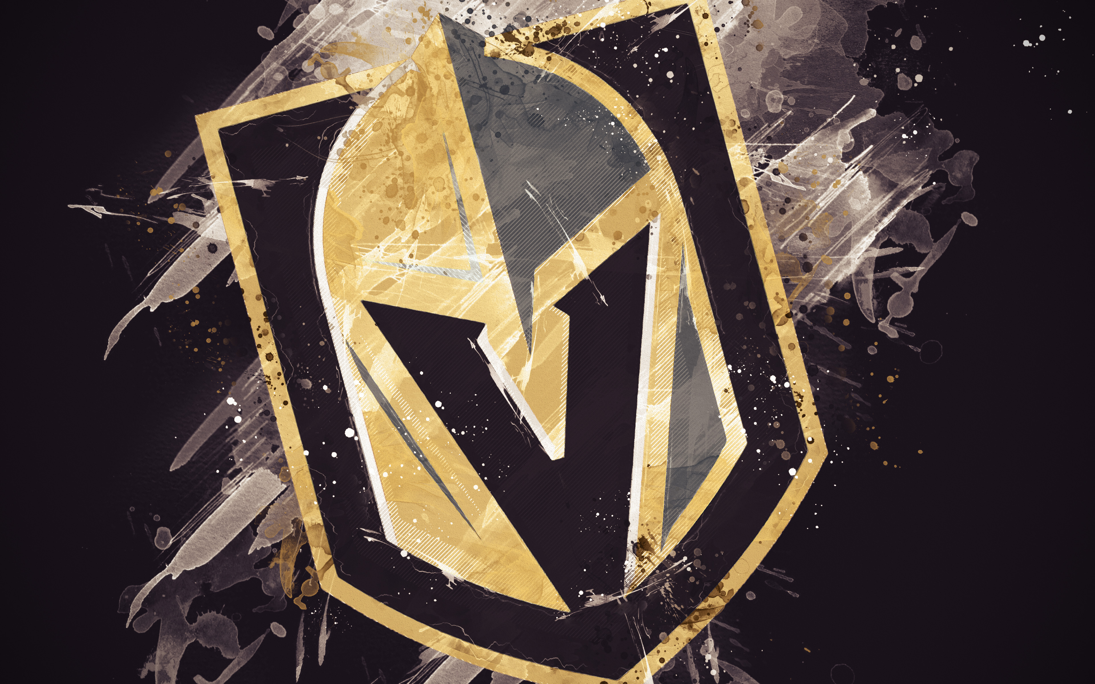 Vegas Golden Knights NHL Logo HD Wallpaper