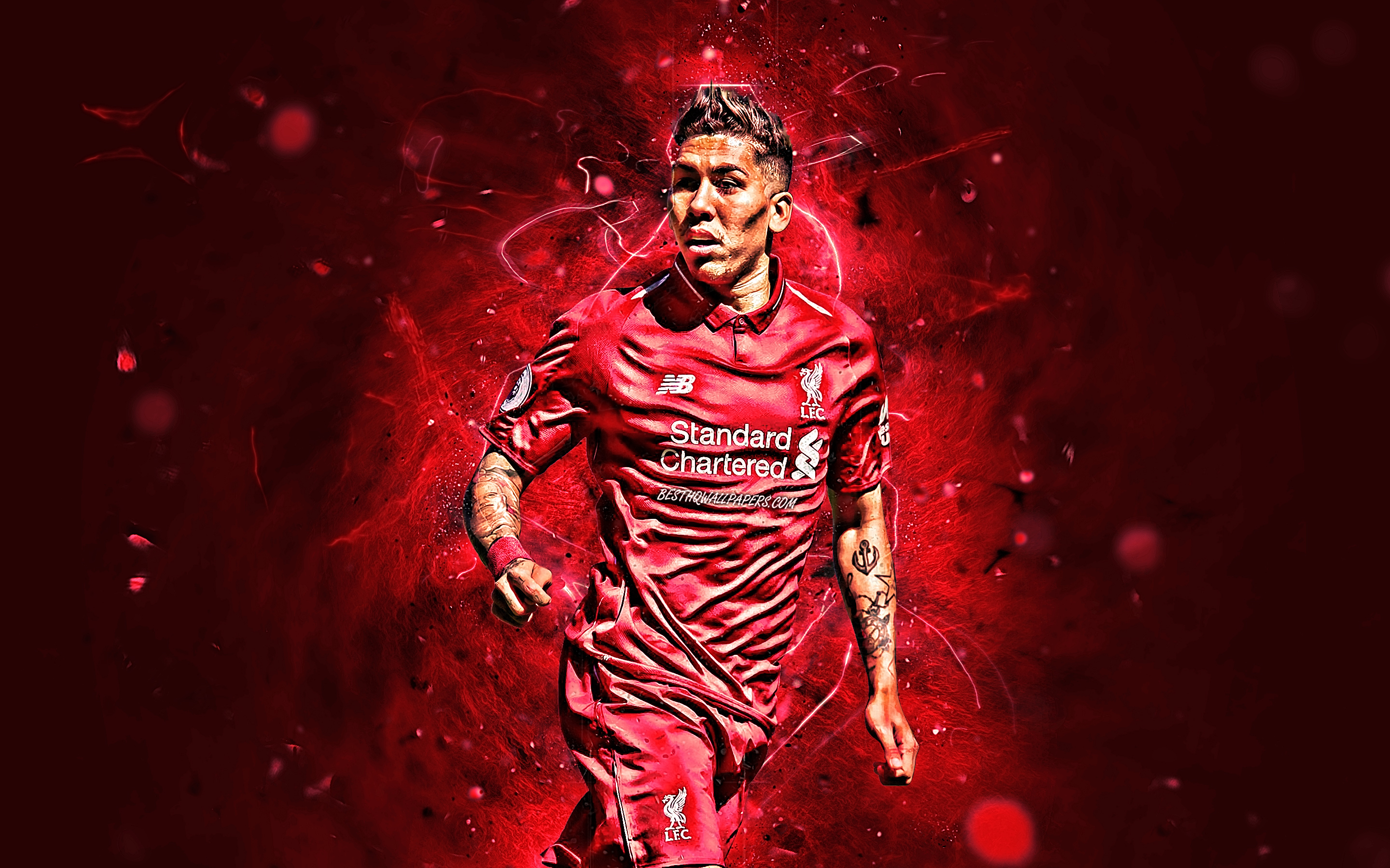 Roberto Firmino of Liverpool F.C. HD Wallpaper