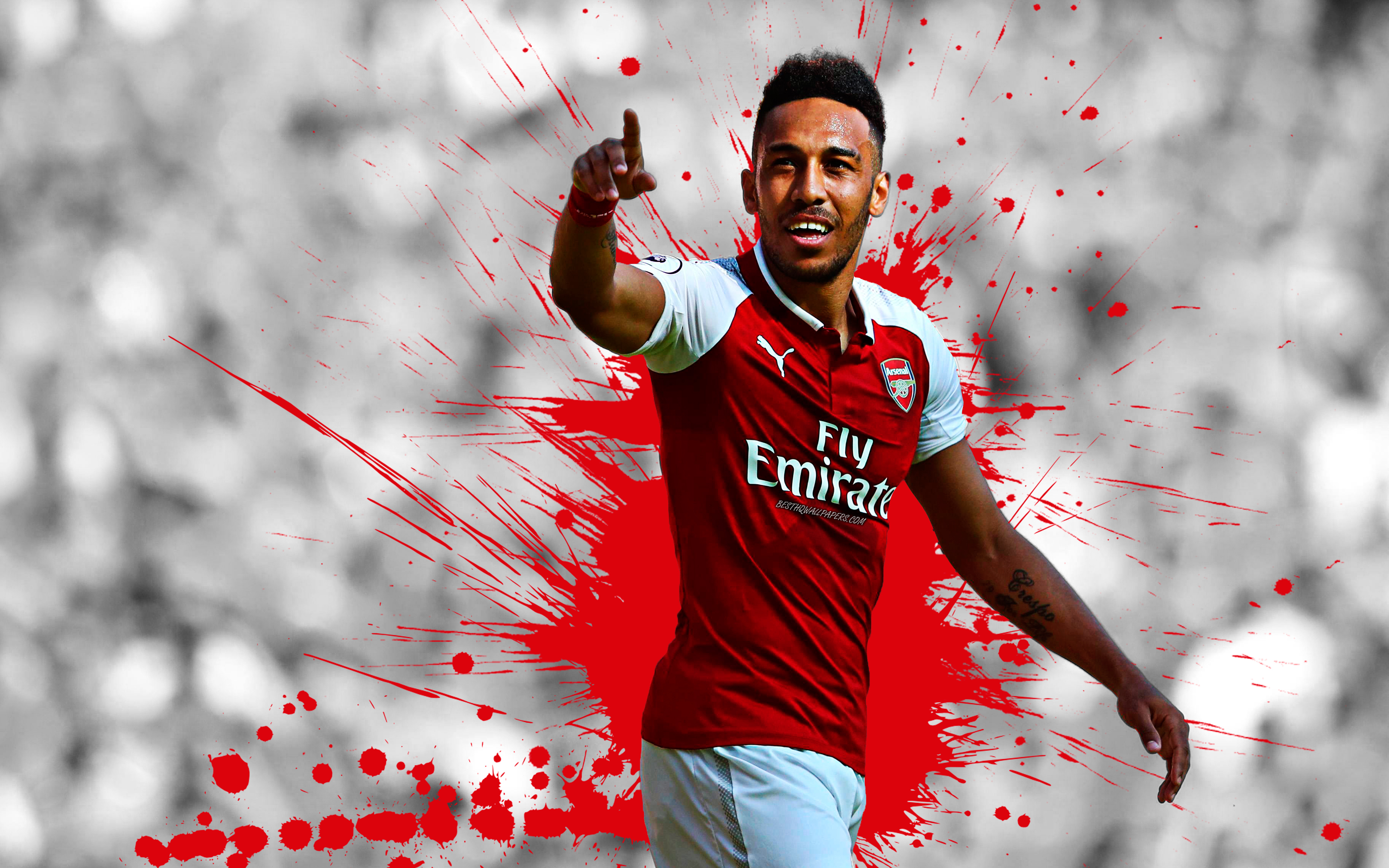 Pierre-Emerick Aubameyang from Arsenal F.C. HD Wallpaper