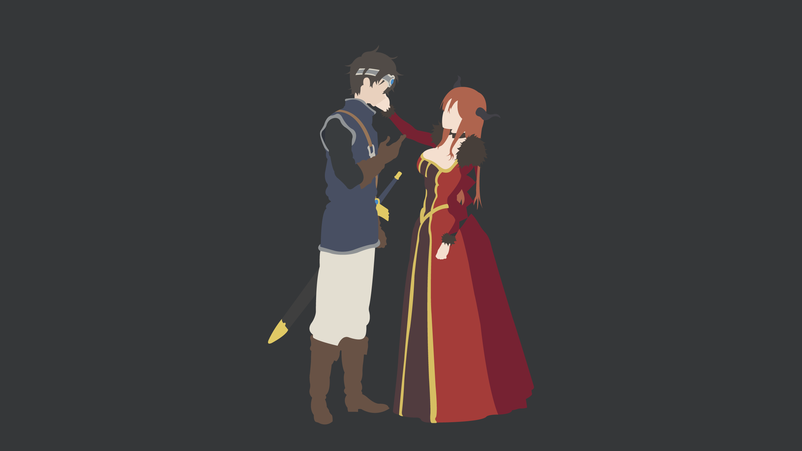 Maou and Yuusha from Maoyuu Maou Yuusha HD Wallpaper