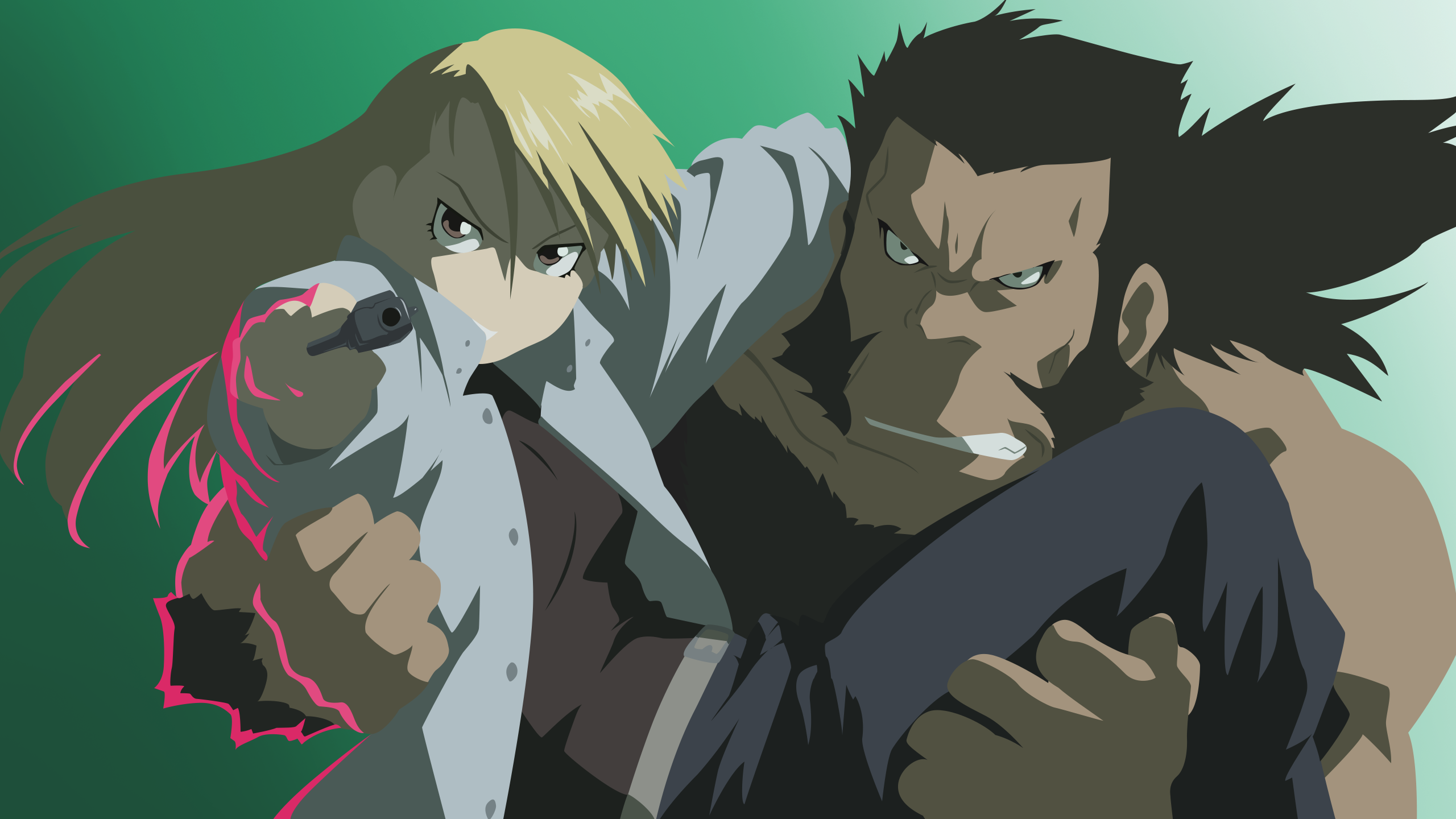 Riza Hawkeye and Darius from Fullmetal Alchemist HD Wallpaper