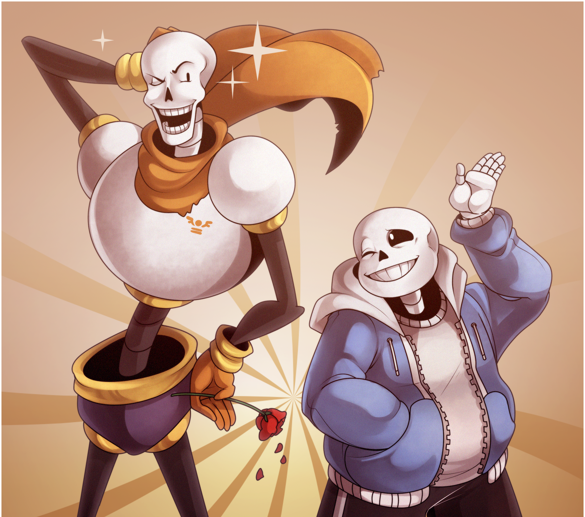 Sans and Papyrus from Undertale HD Wallpaper