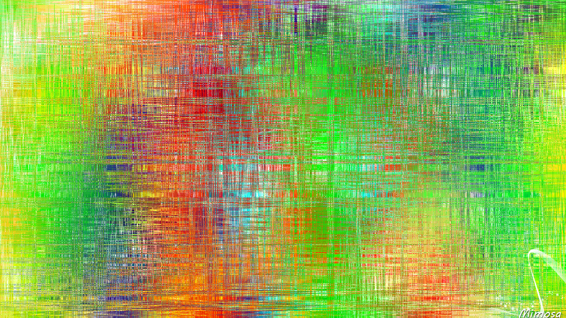 Vibrant Abstract Colorful Green Gradient Art HD Wallpaper