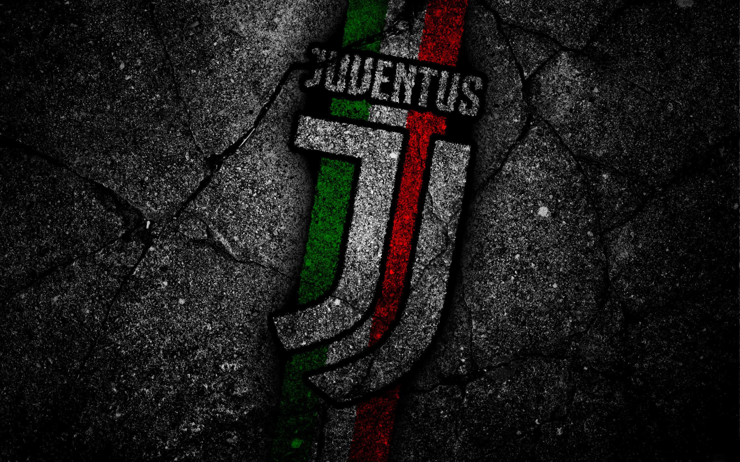 Juventus F.C. Logo on Textured Background HD Wallpaper