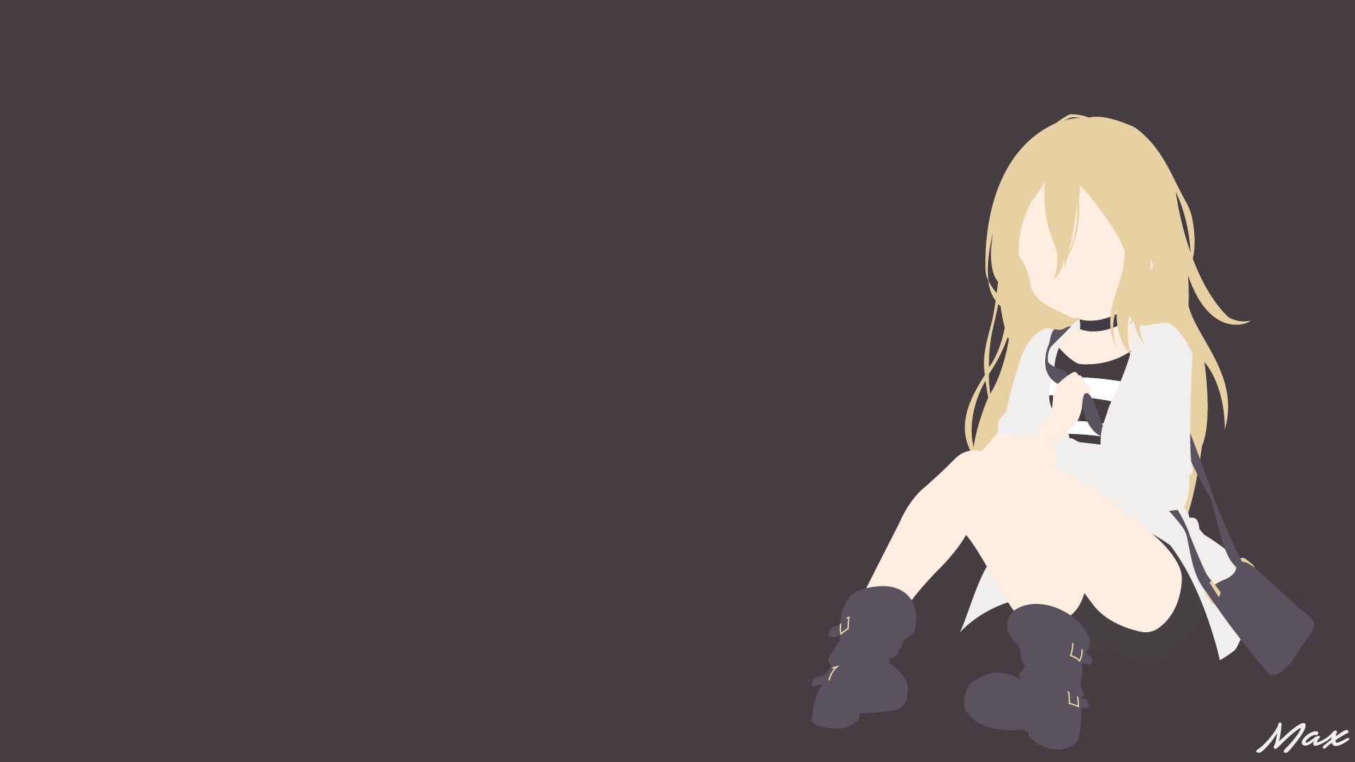 Rachel Gardner from Satsuriku no Tenshi Minimalist HD Wallpaper