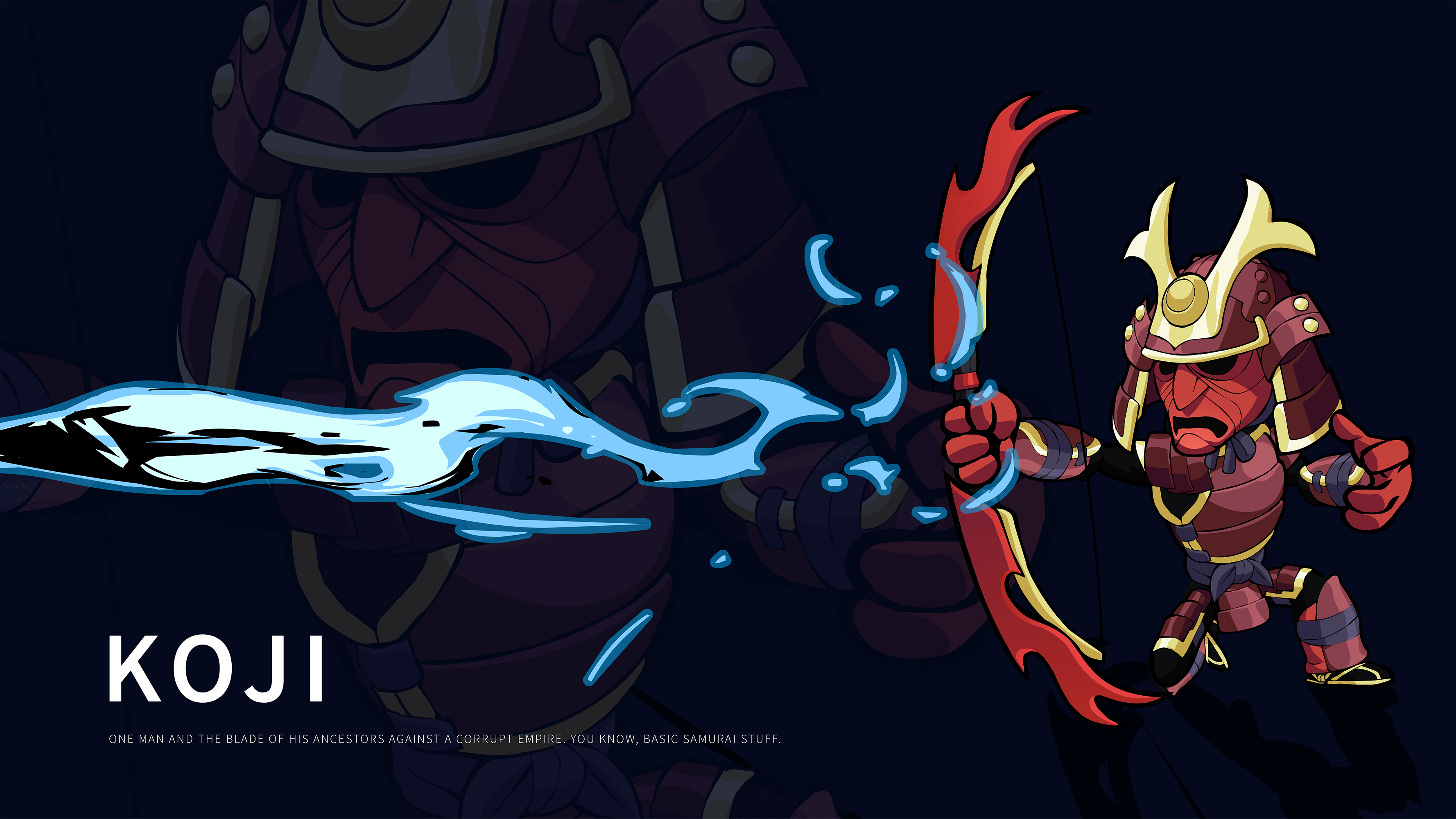 Koji from Brawlhalla with a bow HD Wallpaper