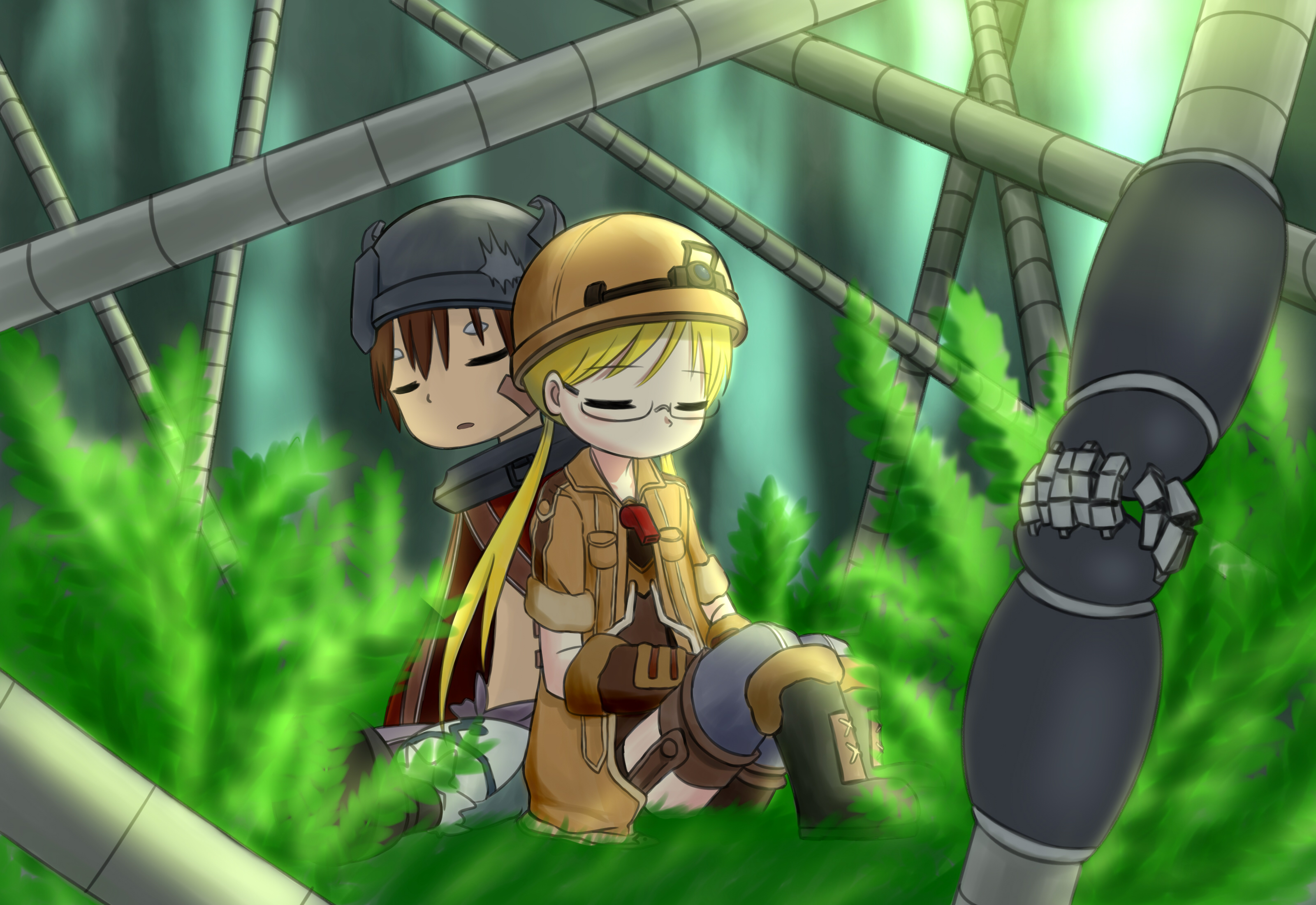 Riko and Reg from Made in Abyss HD Wallpaper