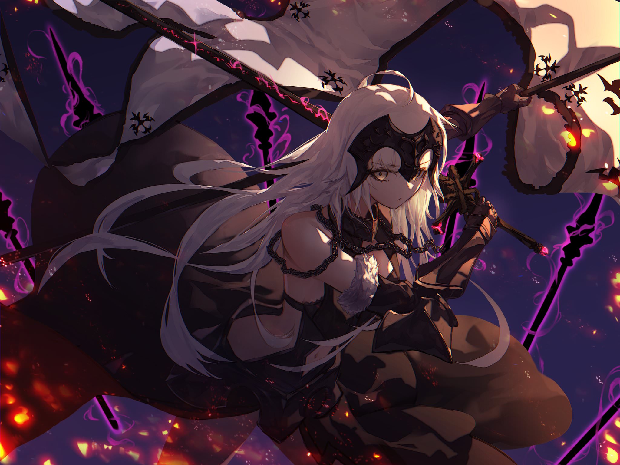 Jeanne d'Arc Alter from Fate/Grand Order HD Wallpaper