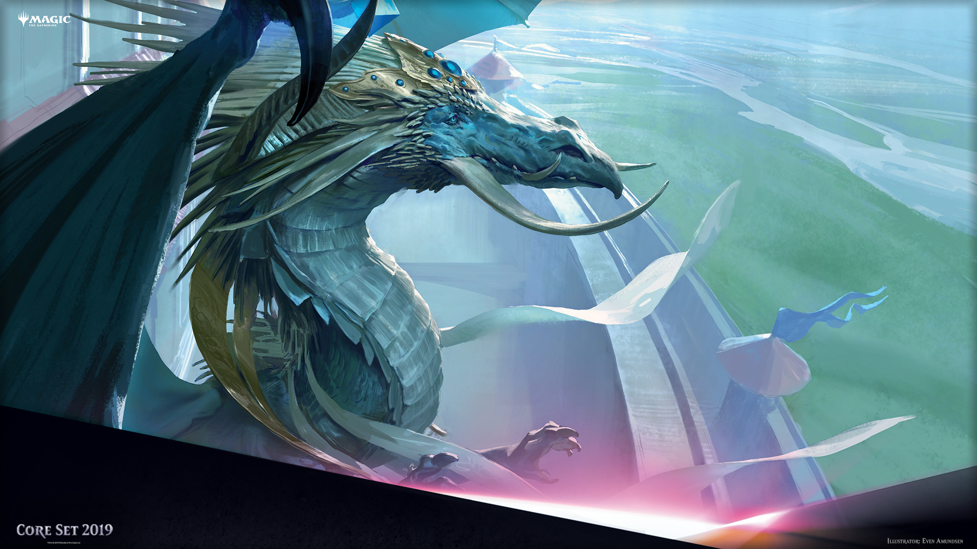 Arcades The Strategist Dragon from Magic: The Gathering HD Wallpaper