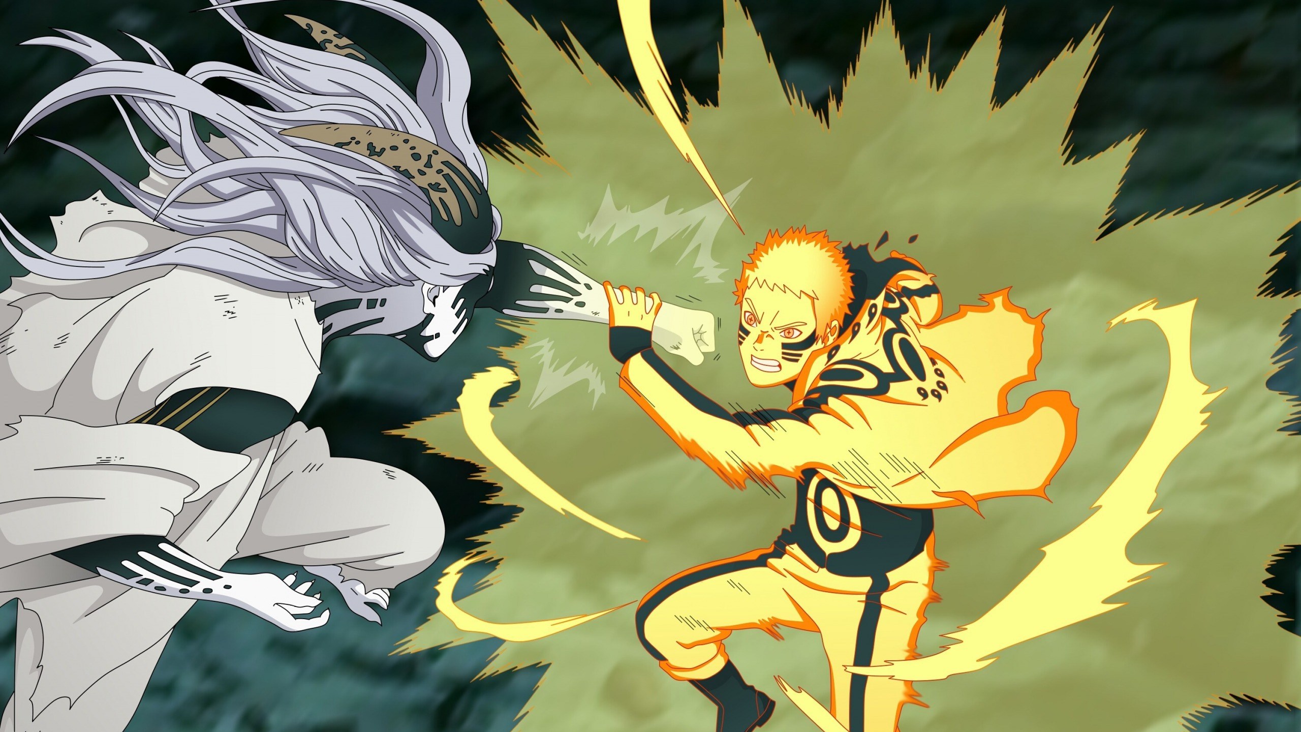 Naruto Uzumaki vs Momoshiki Otsutsuki HD Wallpaper