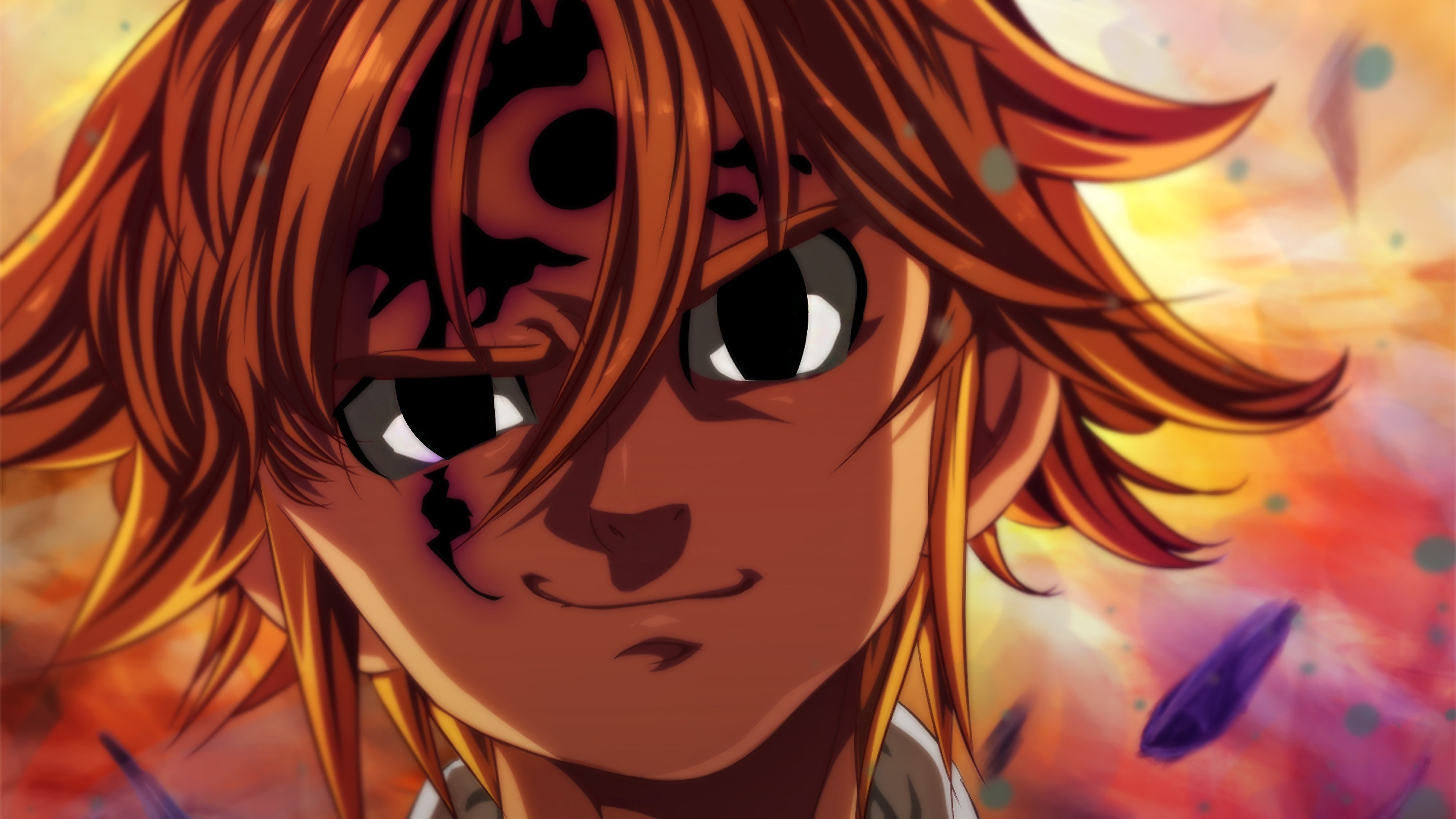 Meliodas from The Seven Deadly Sins with Demon Mark HD Wallpaper