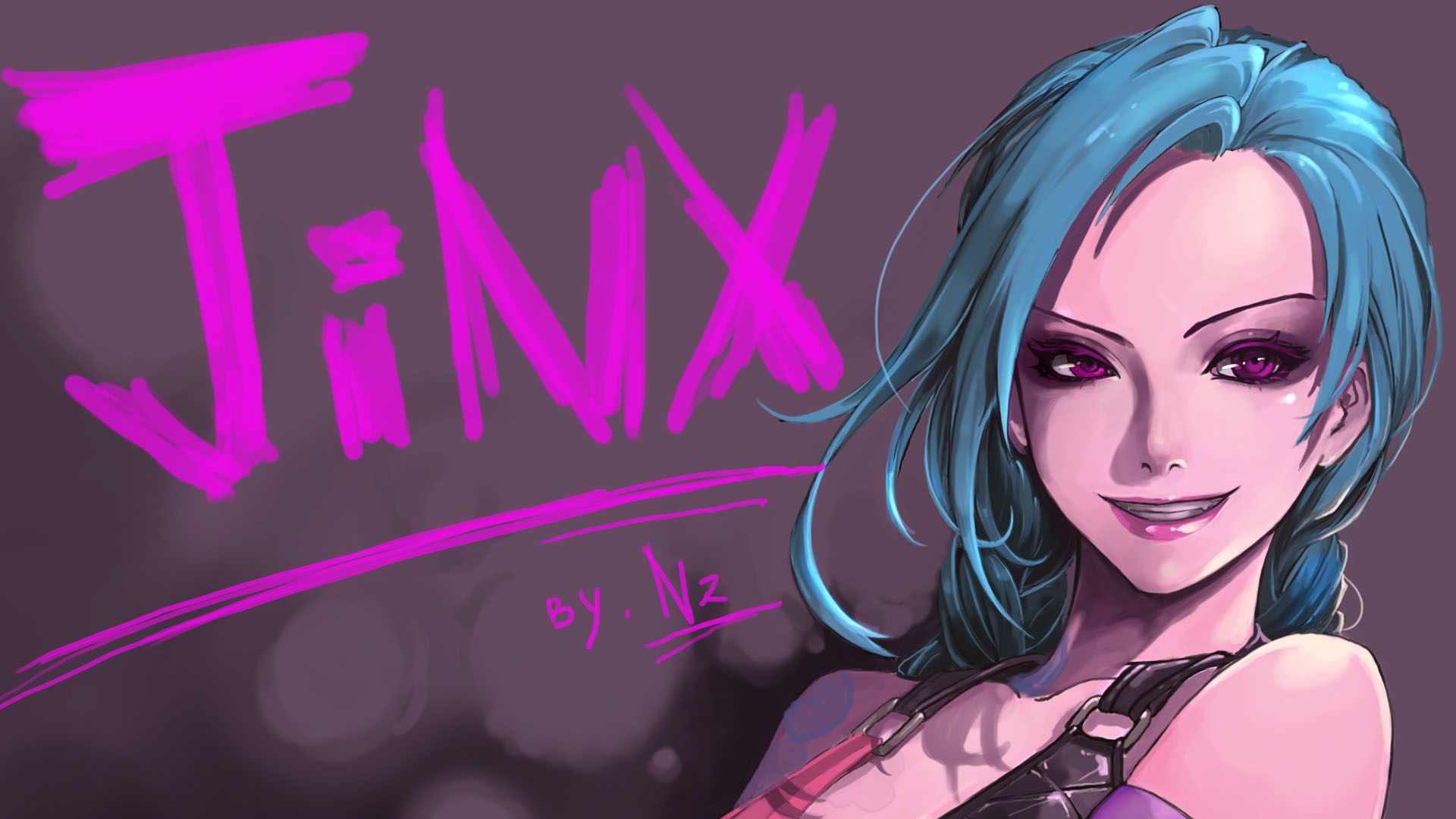 Jinx from League of Legends HD Wallpaper