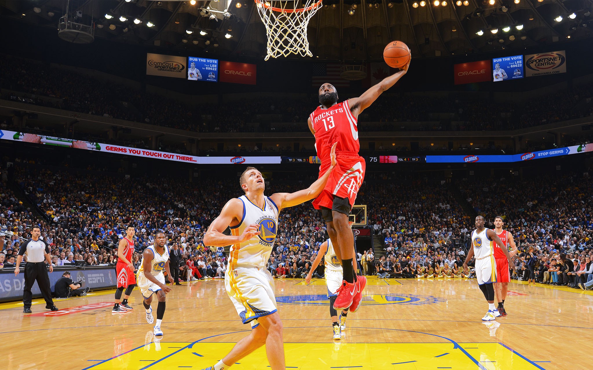 James Harden from Rockets playing basketball HD Wallpaper