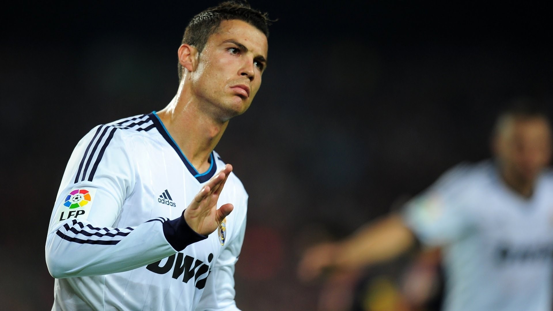 Cristiano Ronaldo in Real Madrid Jersey HD Wallpaper