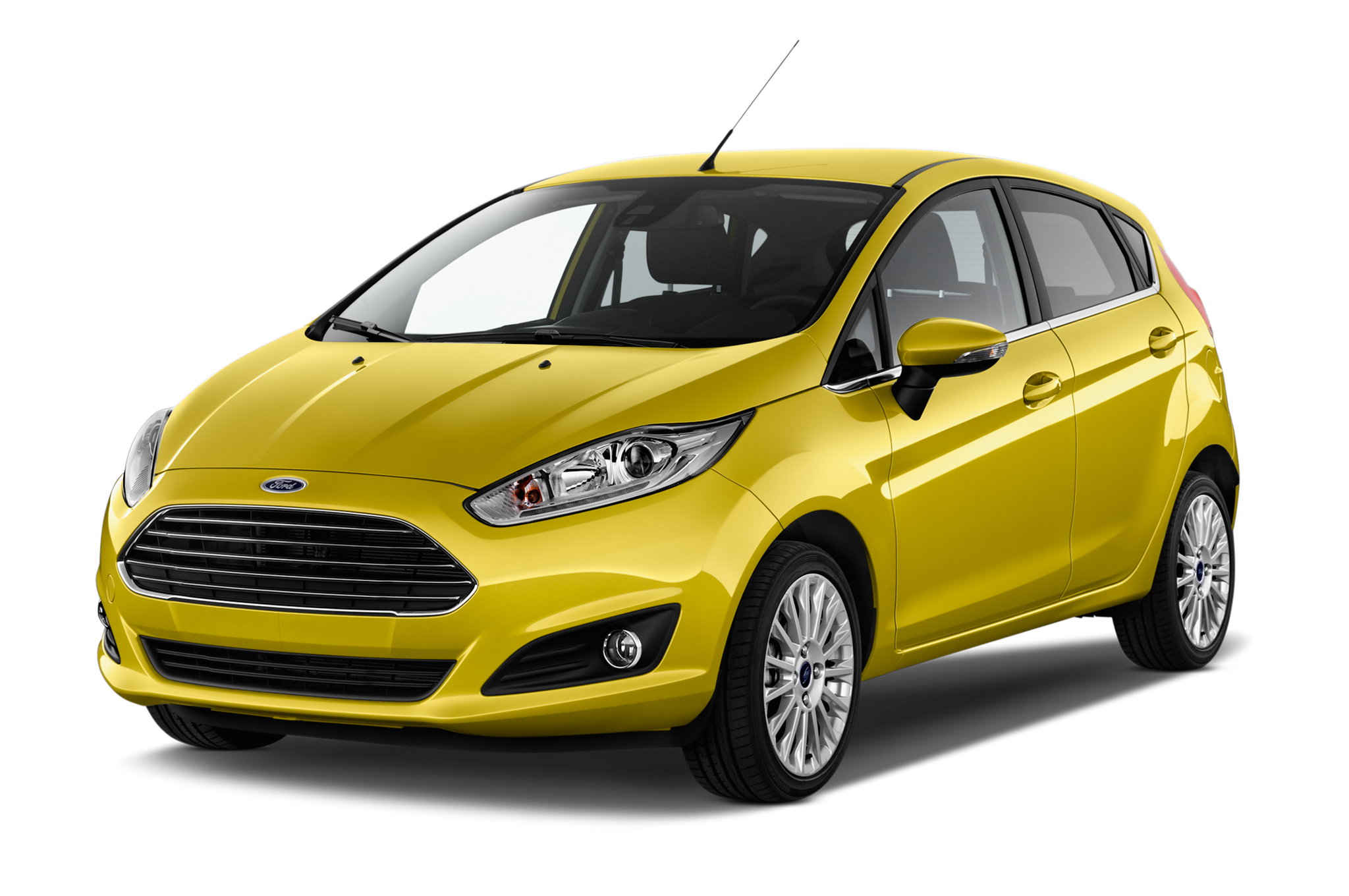 Yellow Ford Fiesta HD Wallpaper