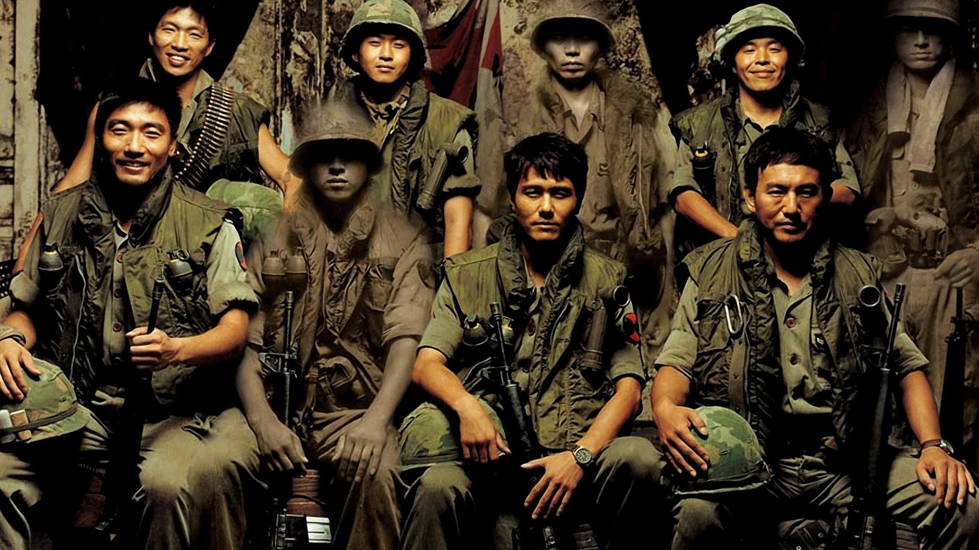 Soldiers in uniform posing for a photo HD Wallpaper