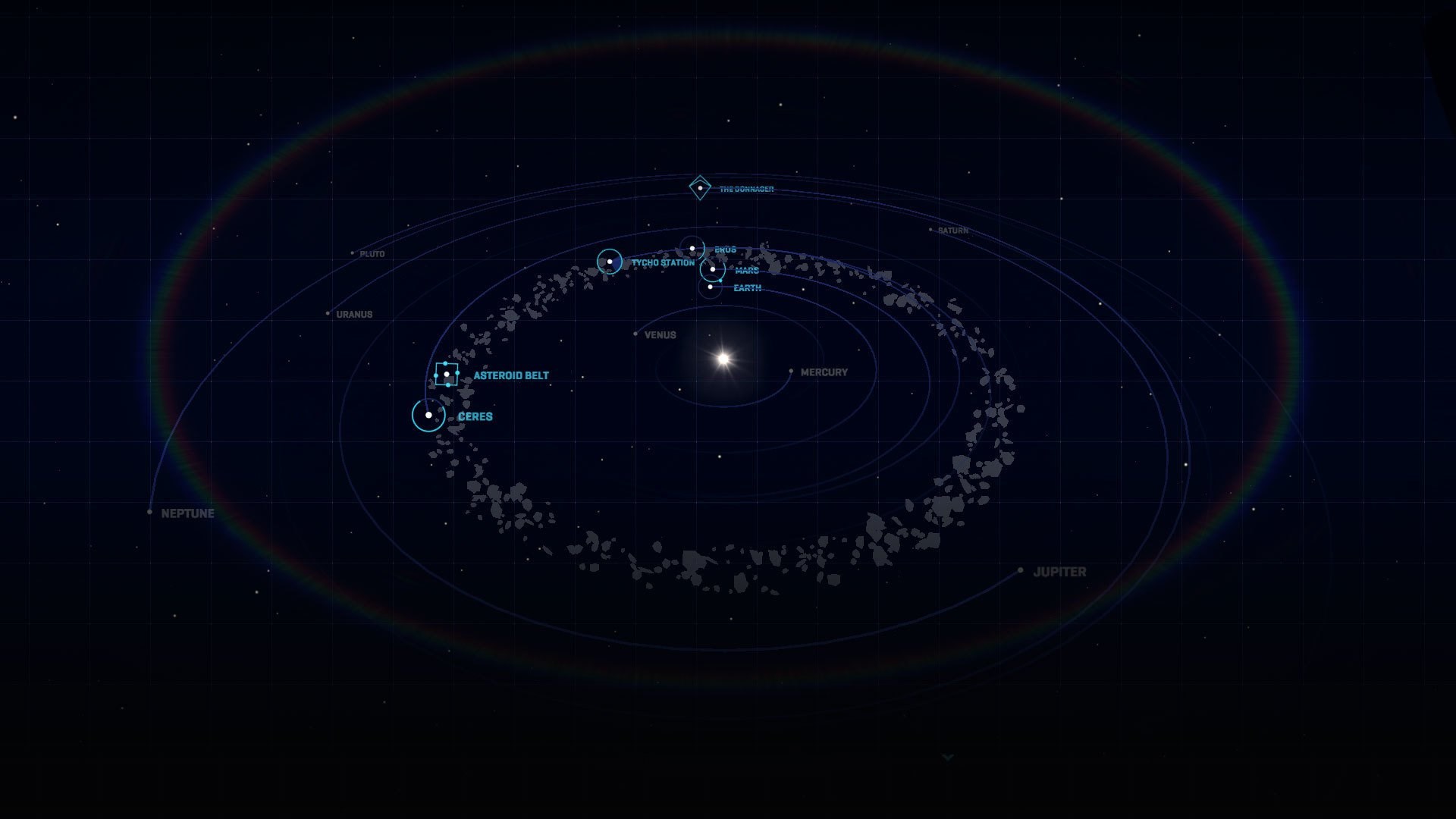 The Expanse Solar System Map HD Wallpaper