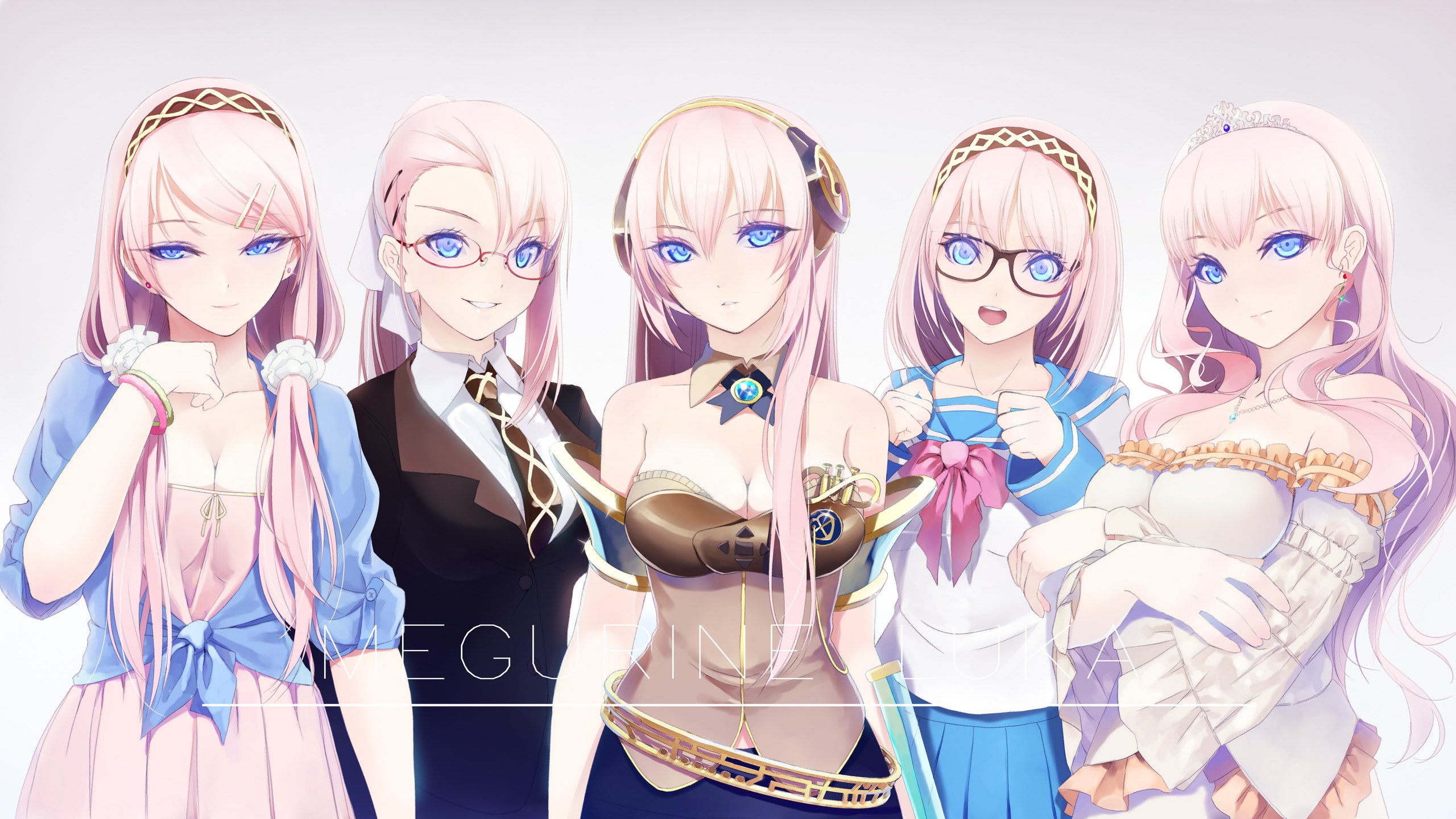 Vocaloid characters with pink hair HD Wallpaper