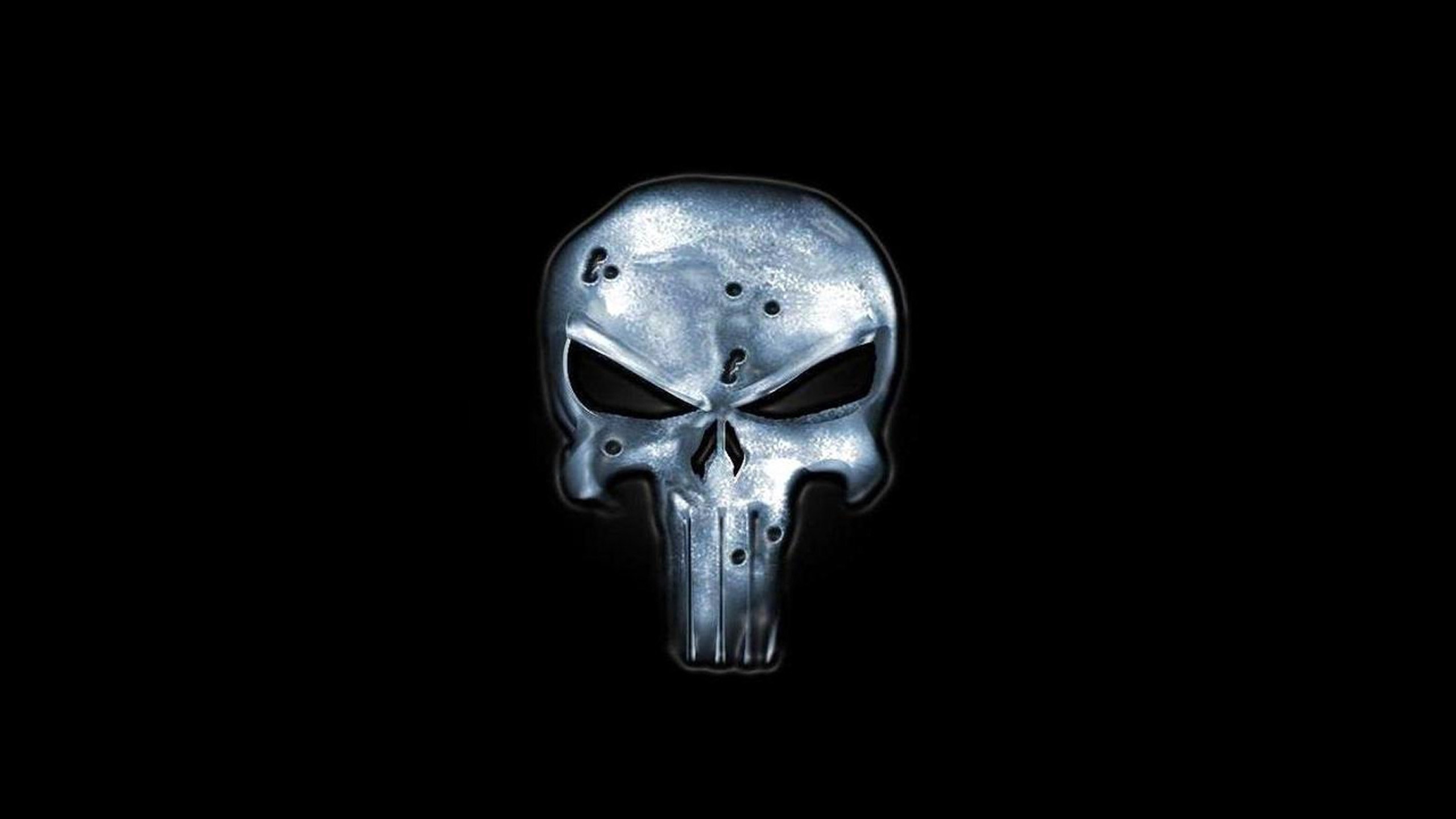 The Punisher skull emblem HD Wallpaper