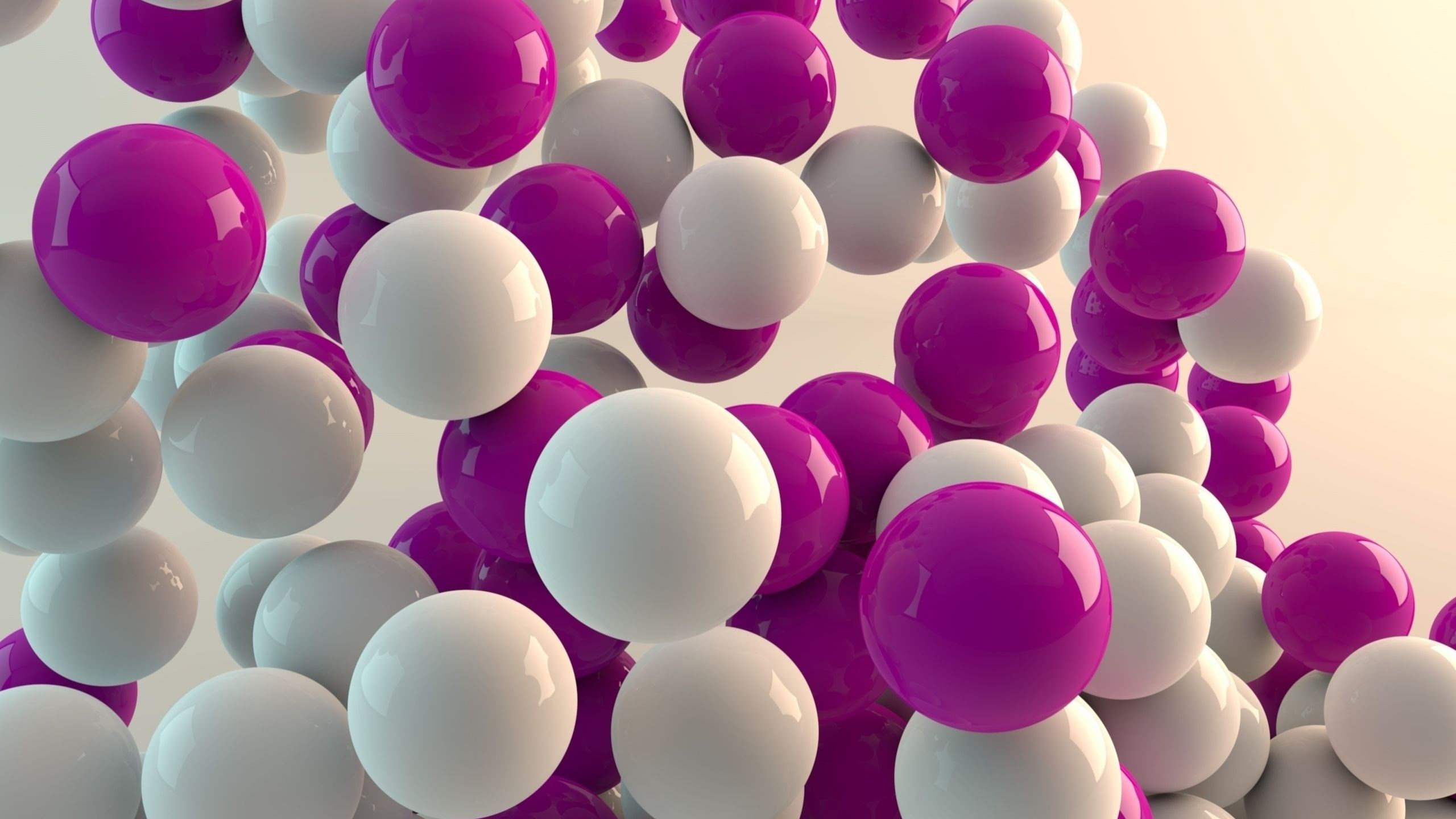 3D desktop spheres HD Wallpaper
