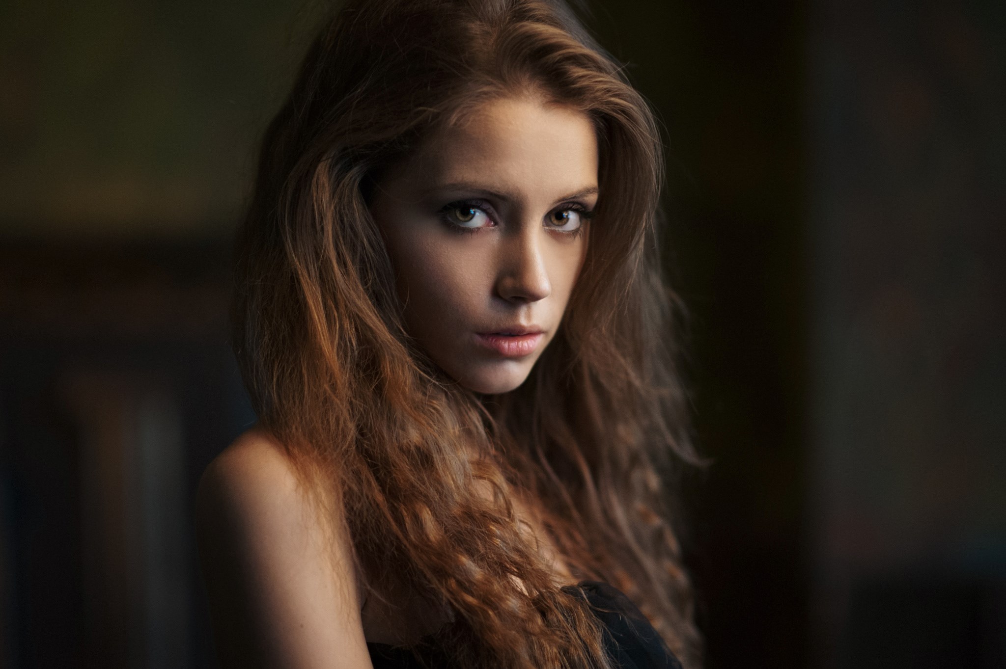 Xenia Kokoreva Portrait with Soft Lighting HD Wallpaper