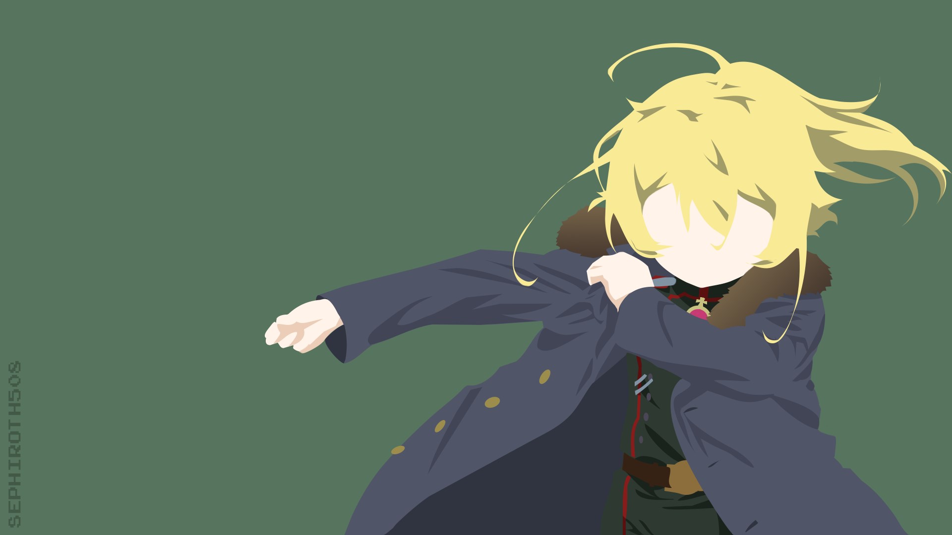 Tanya von Degurechaff from Youjo Senki HD Wallpaper