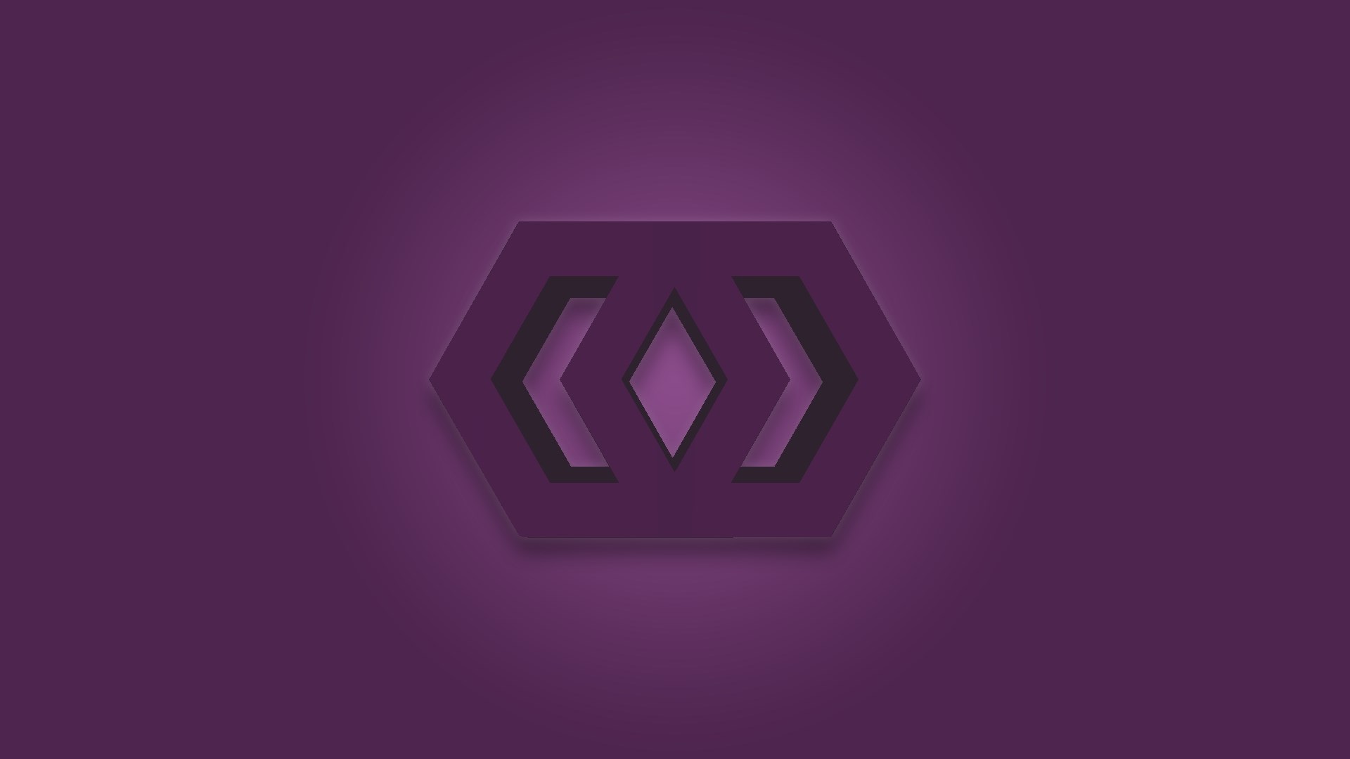 Abstract purple hexagon with diamond shape HD Wallpaper