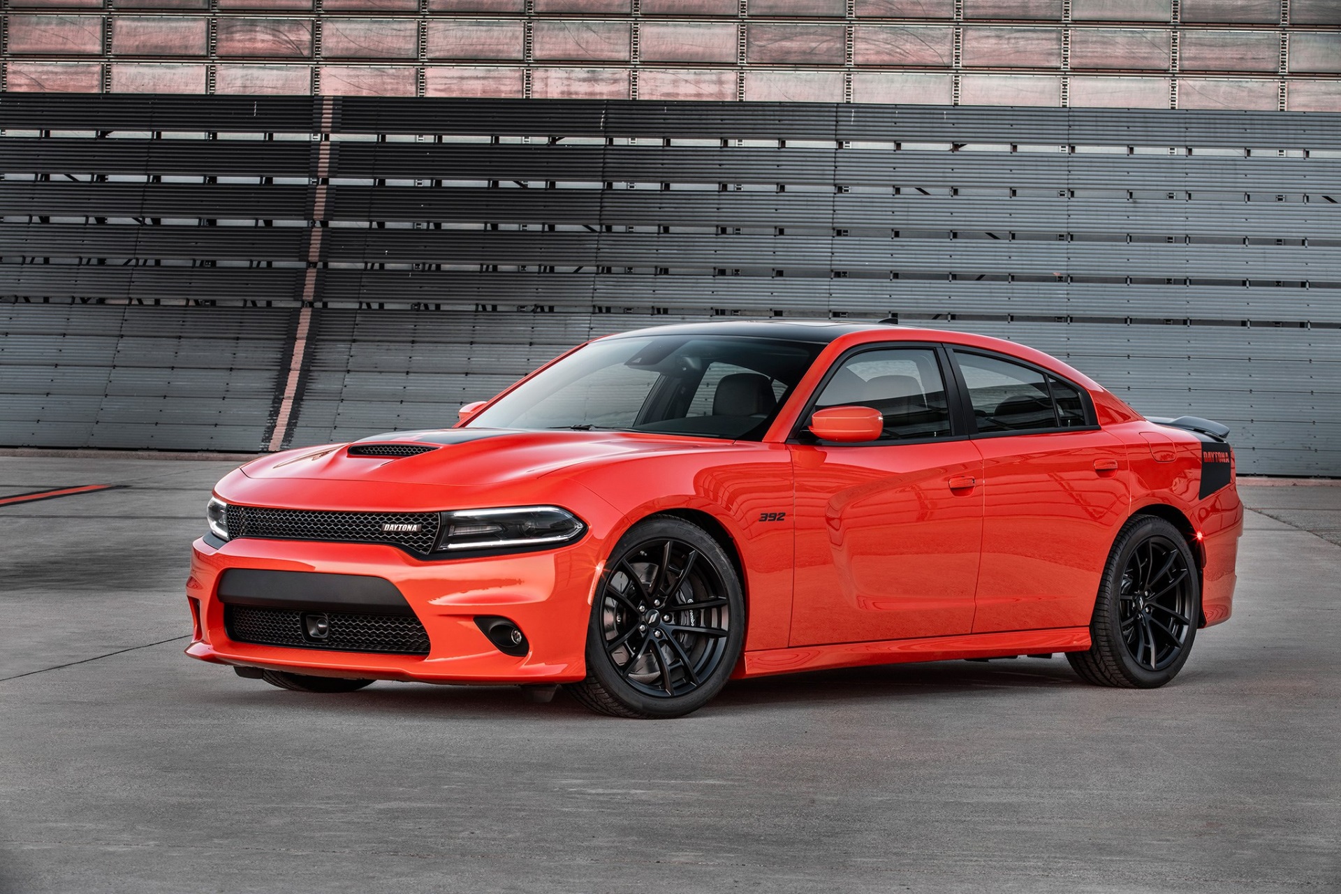 Orange Dodge Charger Daytona 392 HD Wallpaper