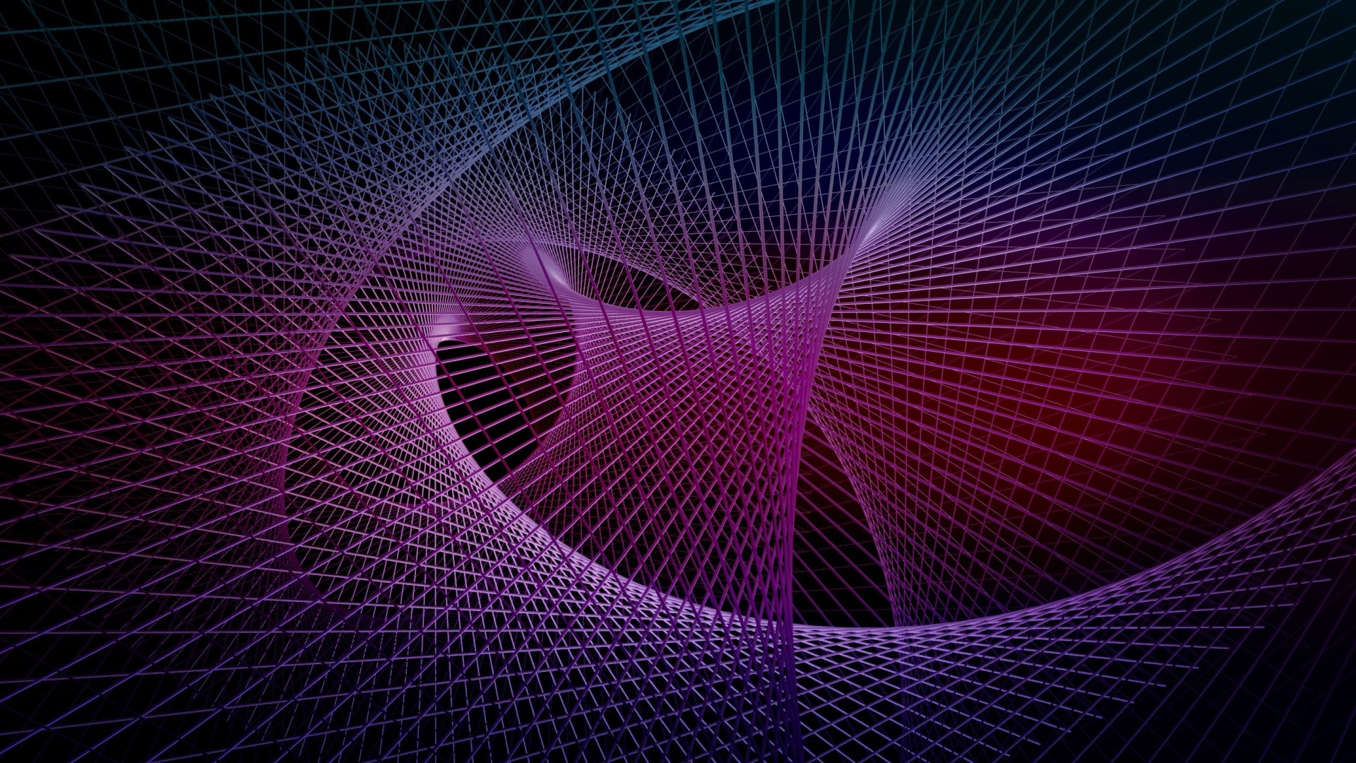 Abstract geometric wireframe vortex HD Wallpaper