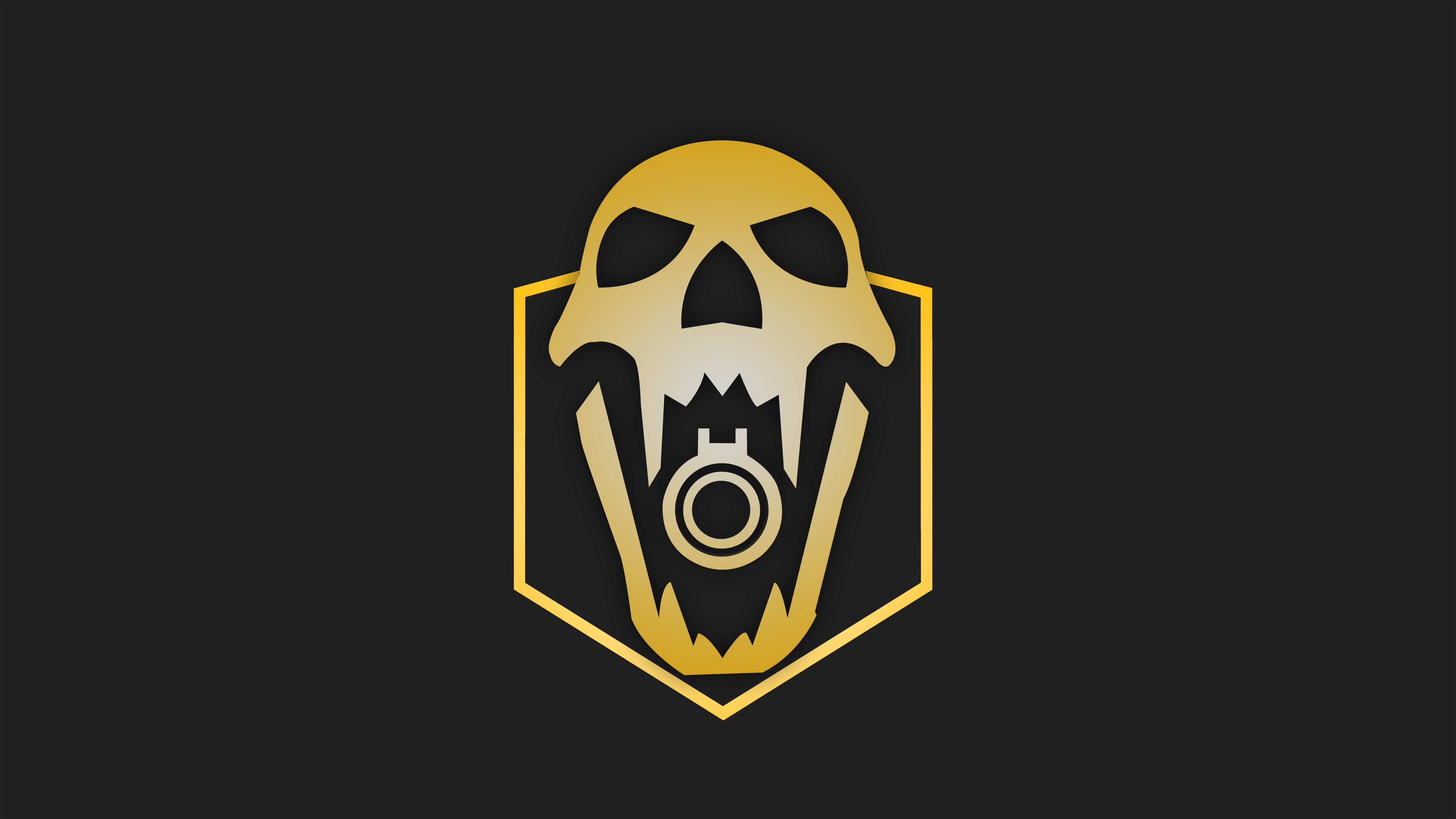 Tom Clancy's Rainbow Six Siege Skull Logo 4K HD Wallpaper