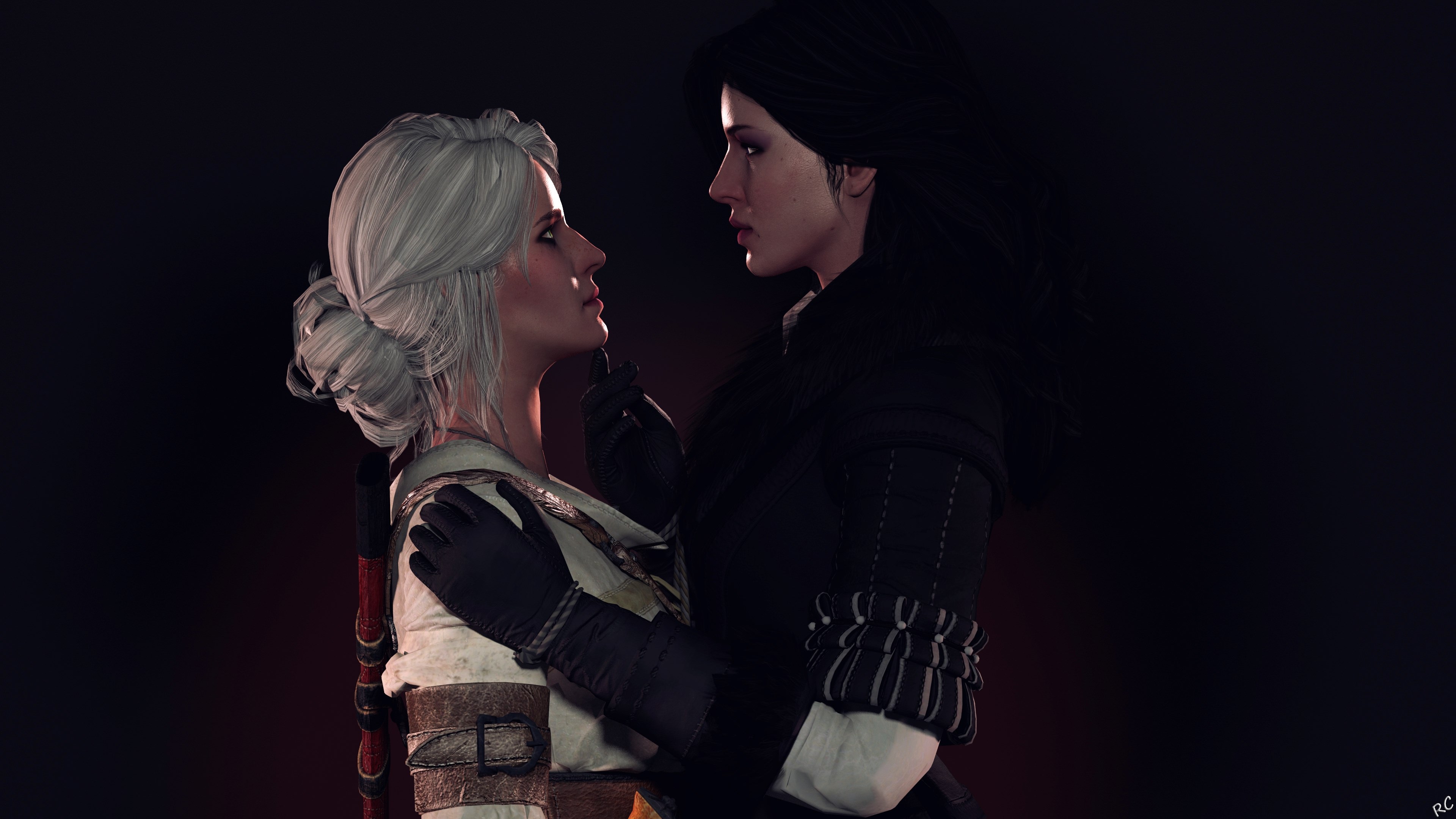 Ciri and Yennefer from The Witcher 3 Wild Hunt 4K HD Wallpaper