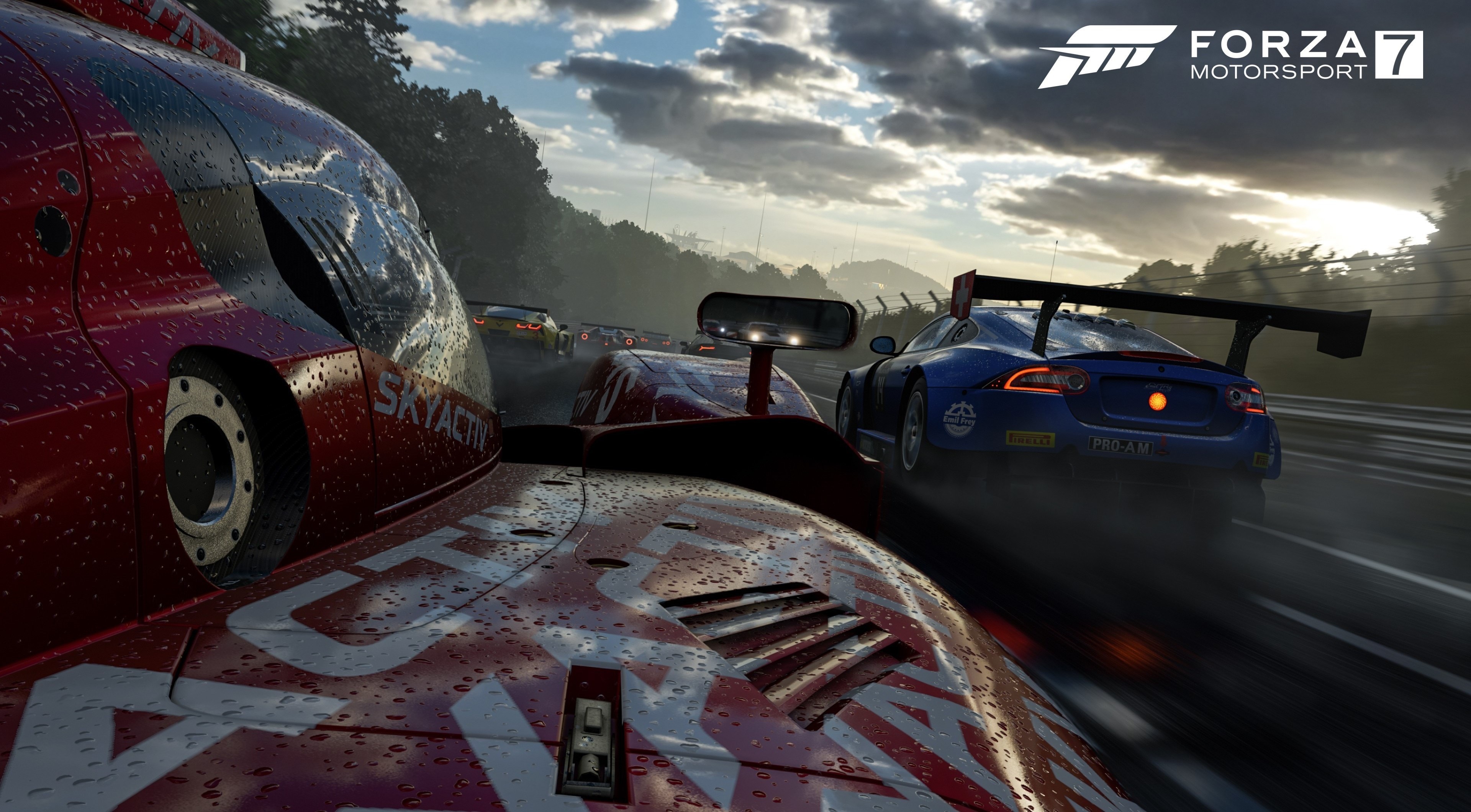 Forza Motorsport 7 4K racing cars on track HD Wallpaper