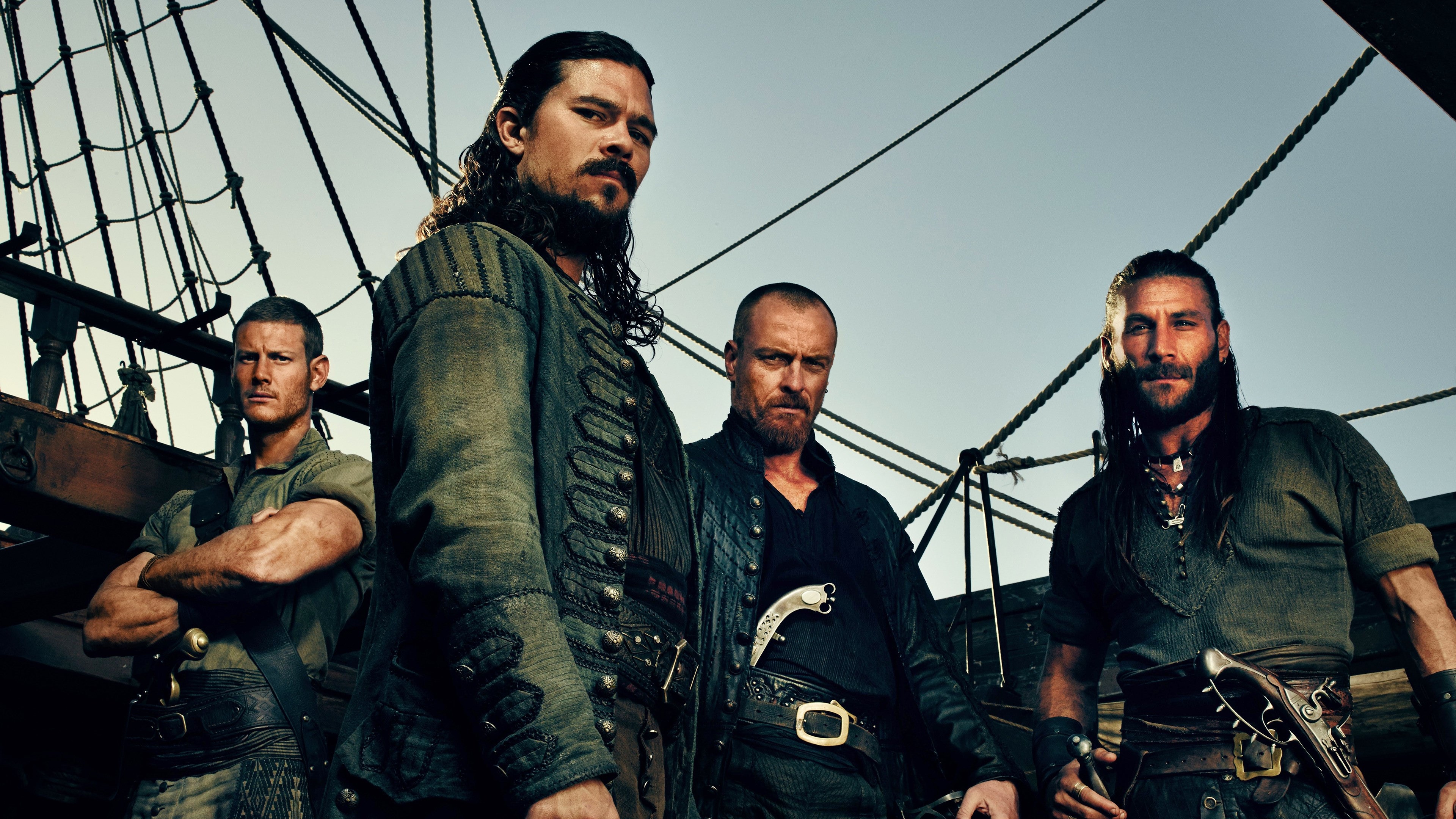 Four pirates from Black Sails 4K HD Wallpaper