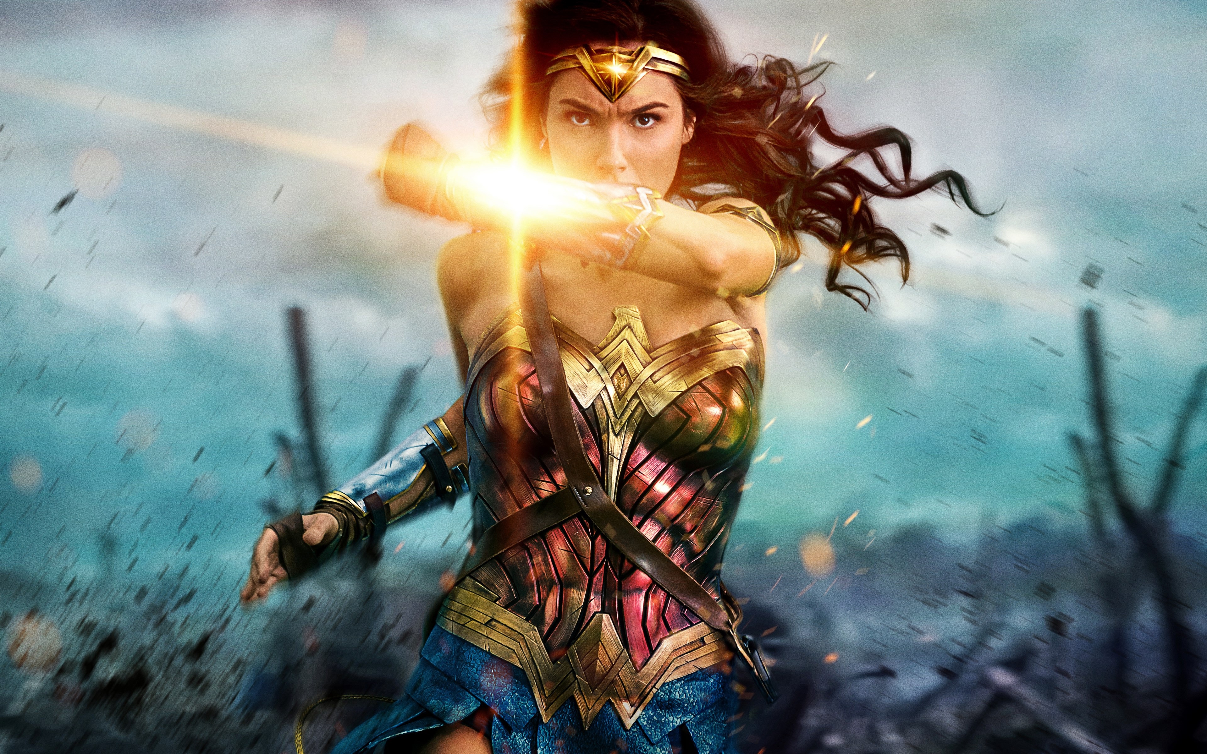 Wonder Woman in Action 4K HD Wallpaper