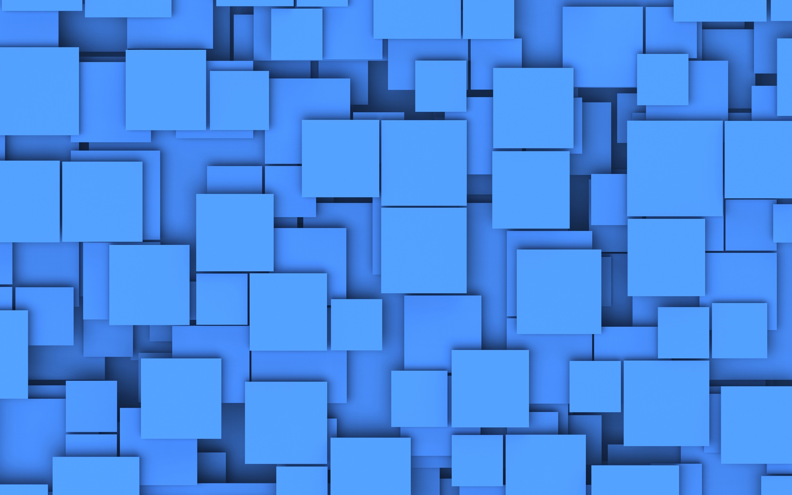Abstract blue squares with shadows HD Wallpaper