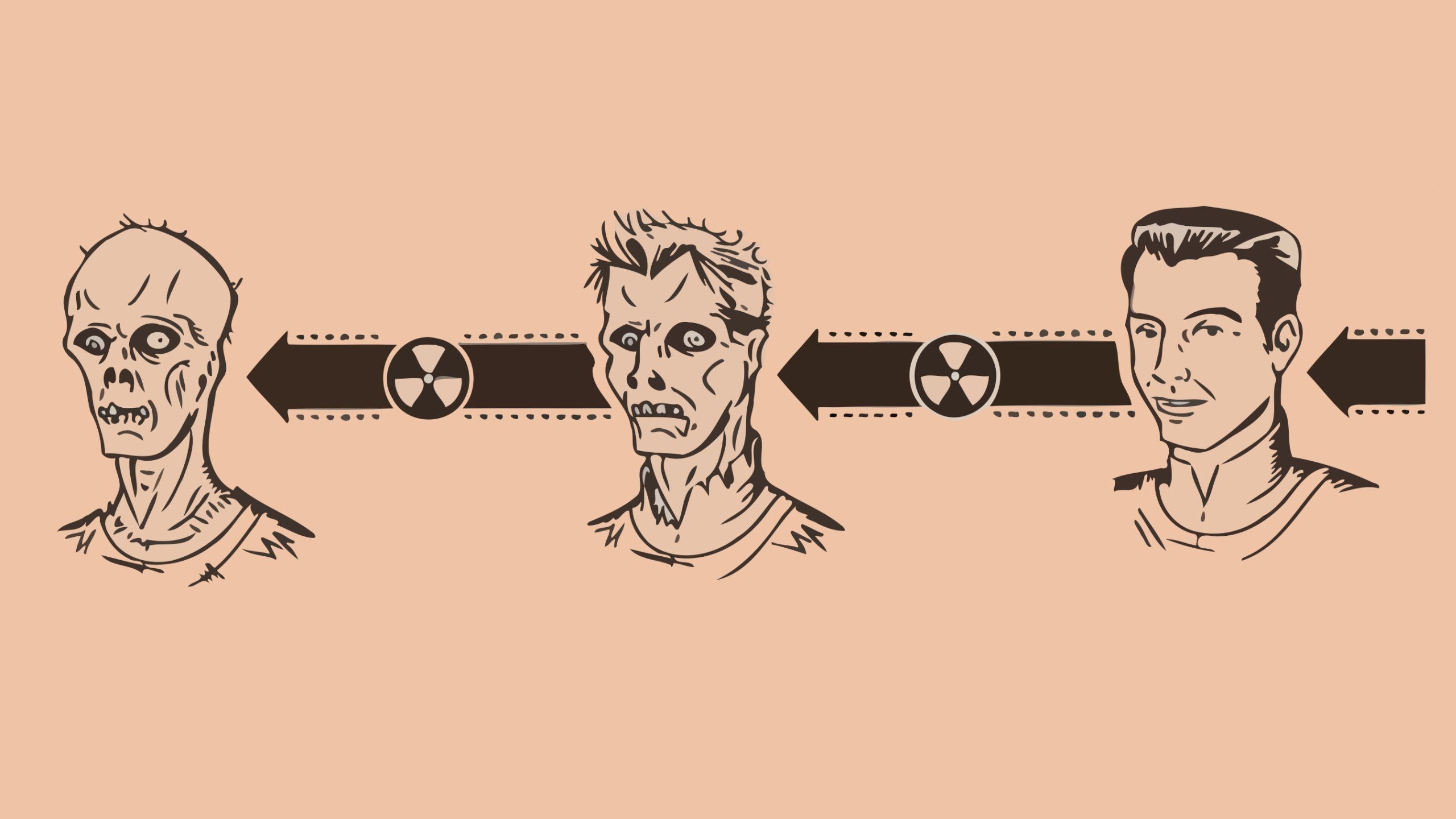Radiation turning people into zombies HD Wallpaper