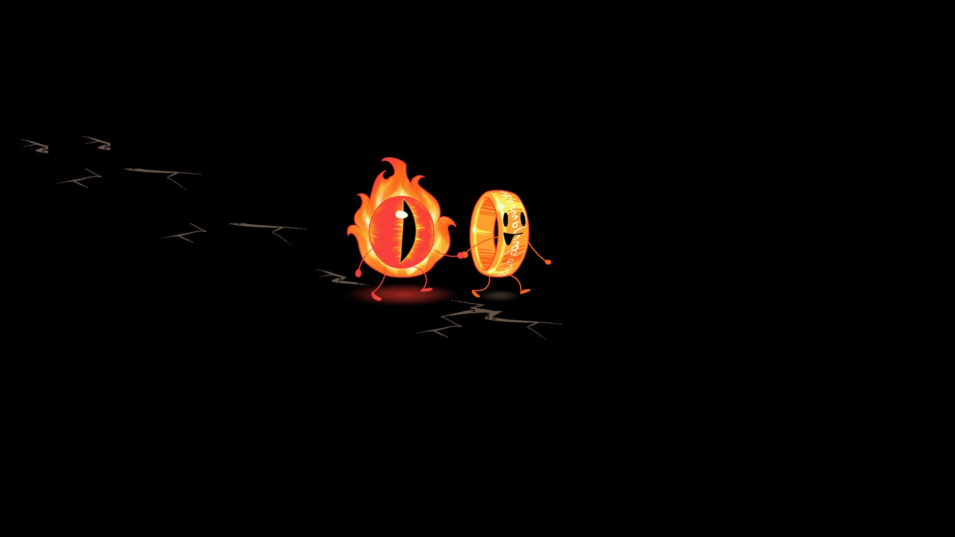 The Eye of Sauron and The One Ring from Lord of the Rings HD Wallpaper