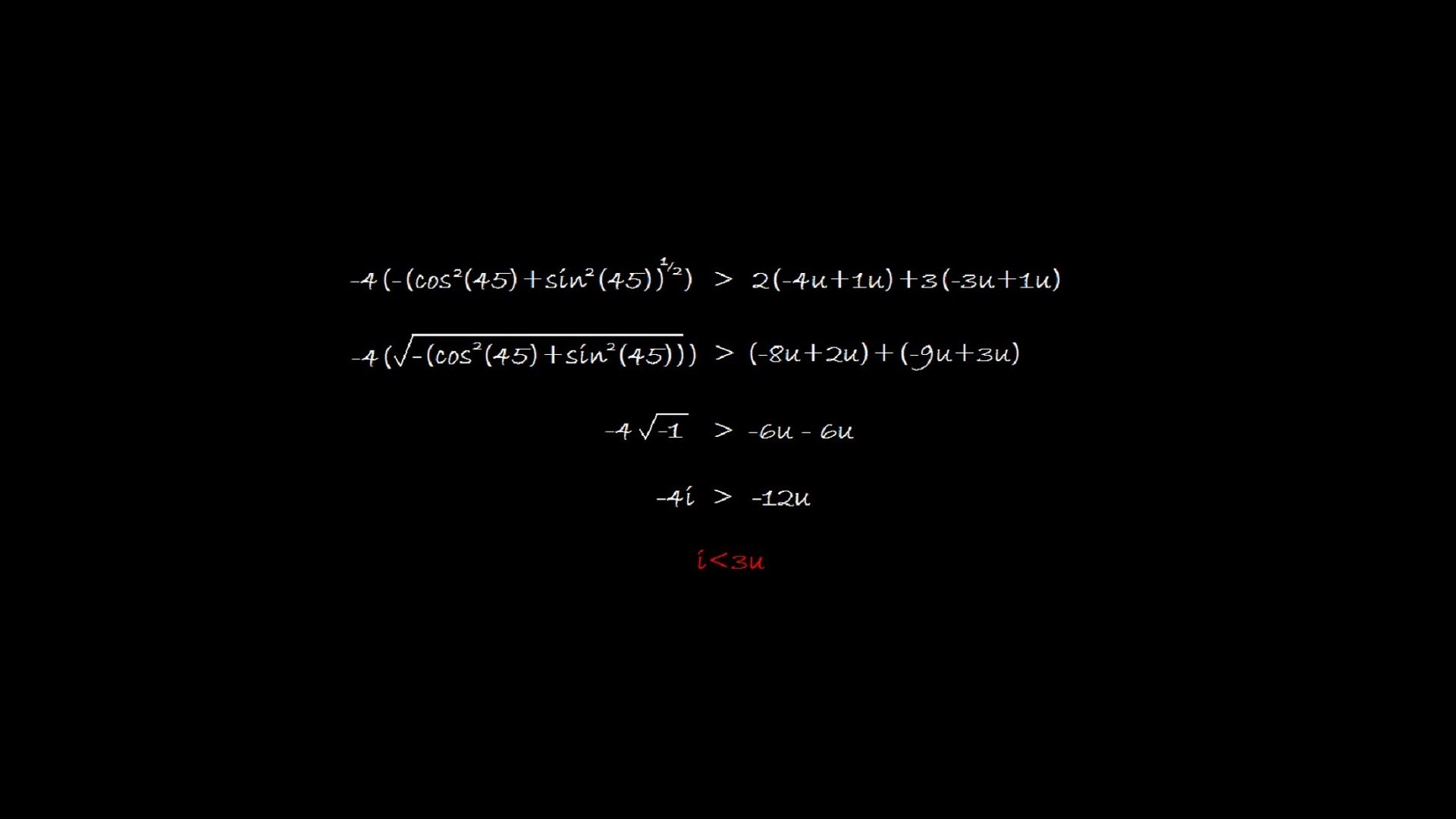 Mathematics equations on a black background HD Wallpaper